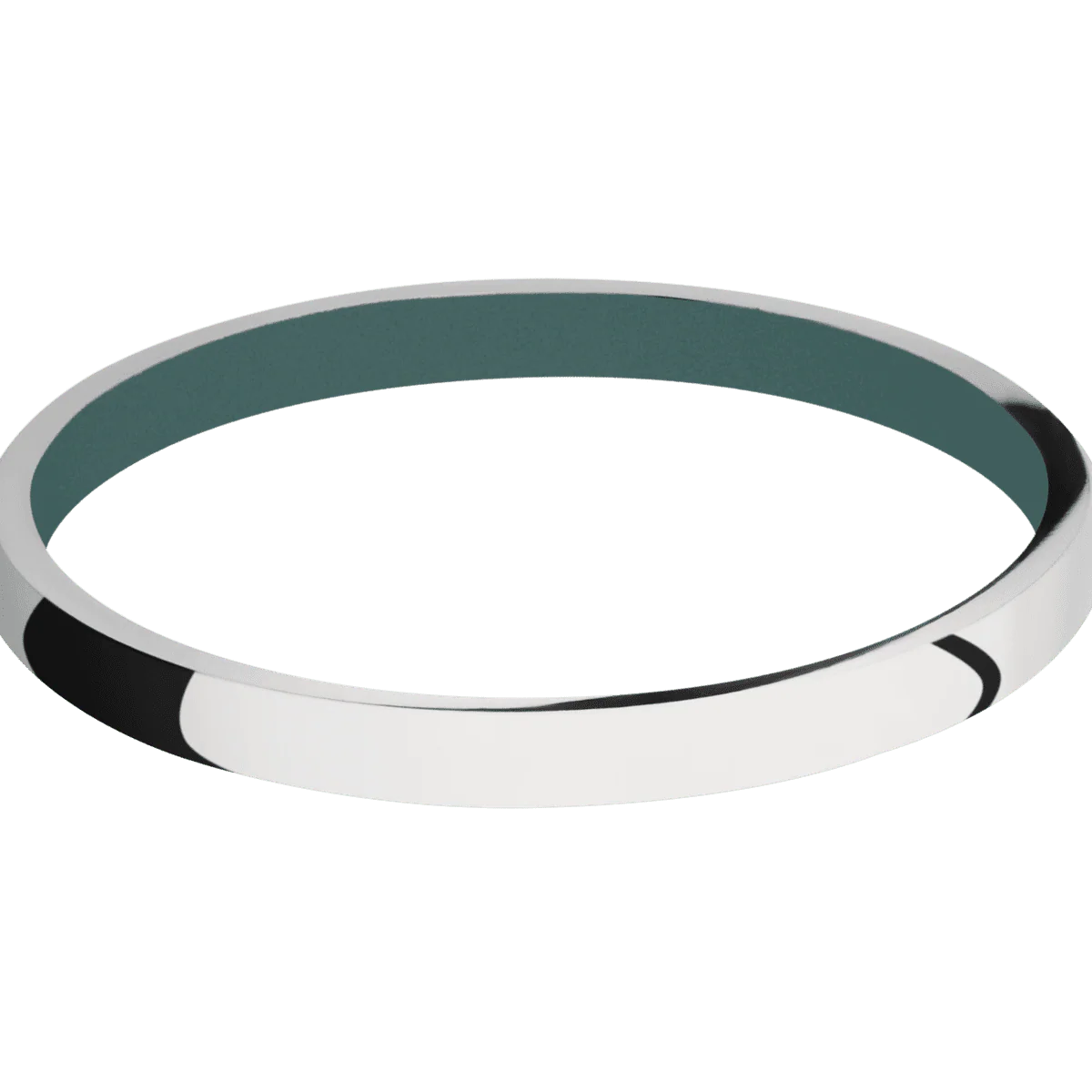 10K White Gold + Polish Finish + Northern Lights - Image 3
