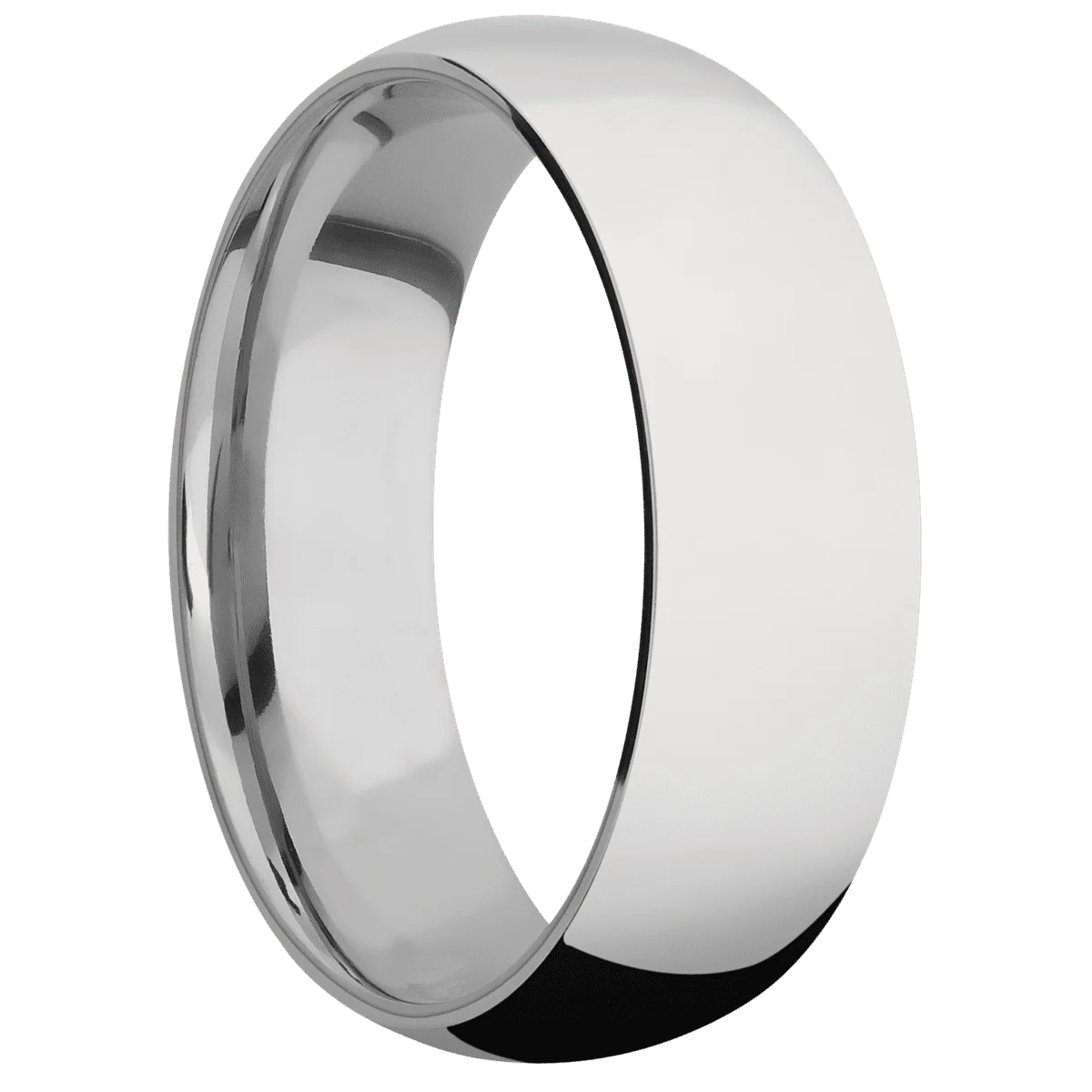 10K White Gold + Polish Finish + Titanium