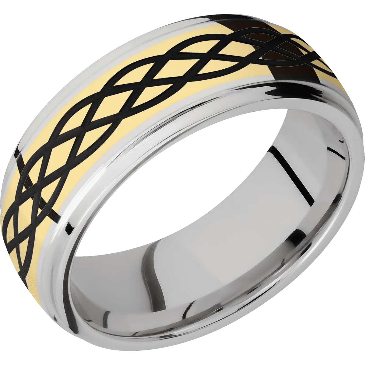 10K White Gold + Polish , Polish Finish - Image 2
