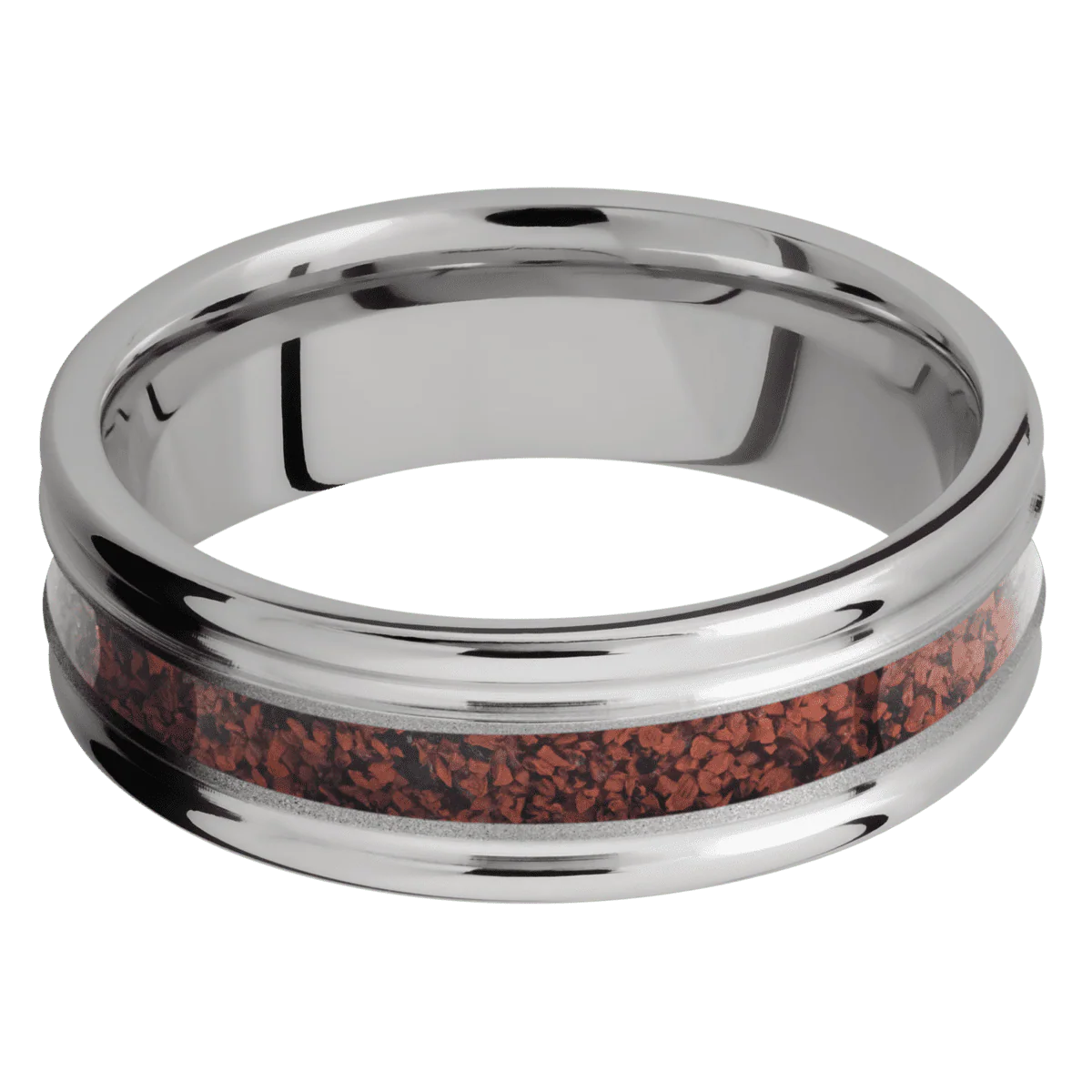 10K White Gold + Sand , Polish Finish - Image 3