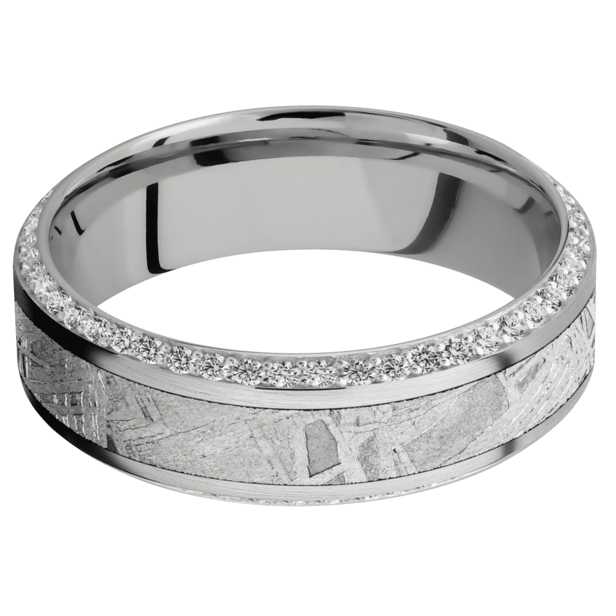 10K White Gold + Satin , Polish Finish - Image 3