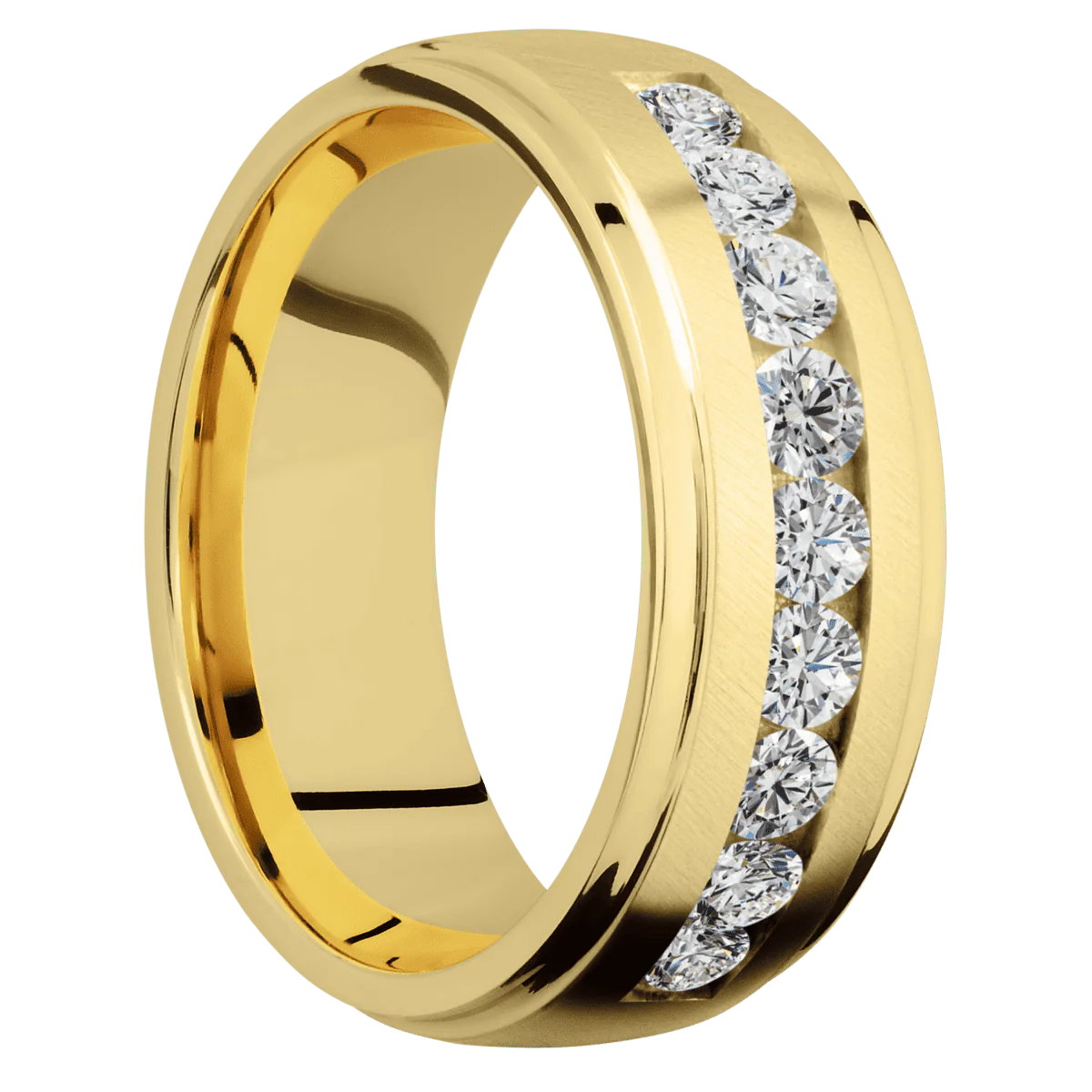 10K Yellow Gold + Anglesatin , Polish Finish