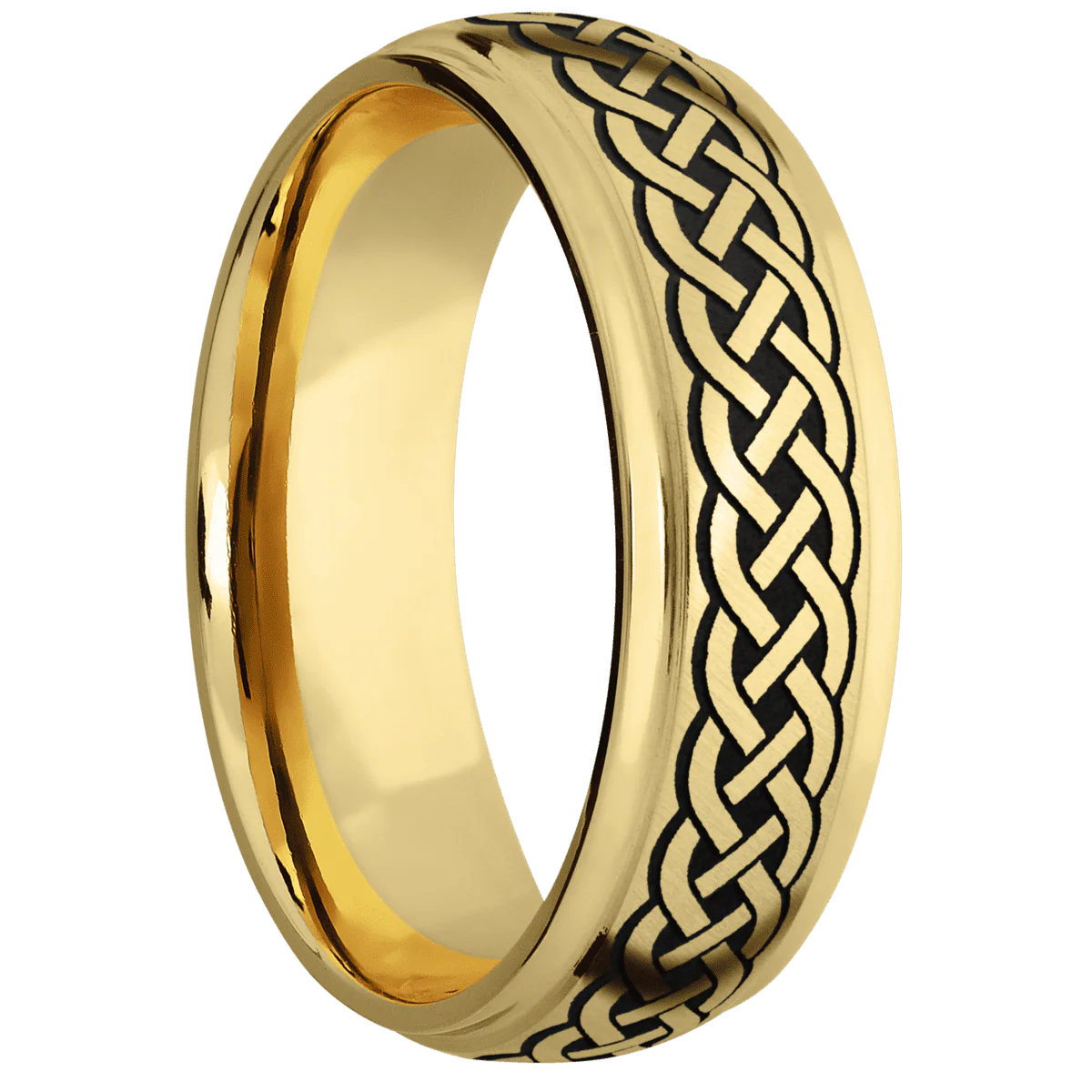 10K Yellow Gold + Anglesatin , Polish Finish