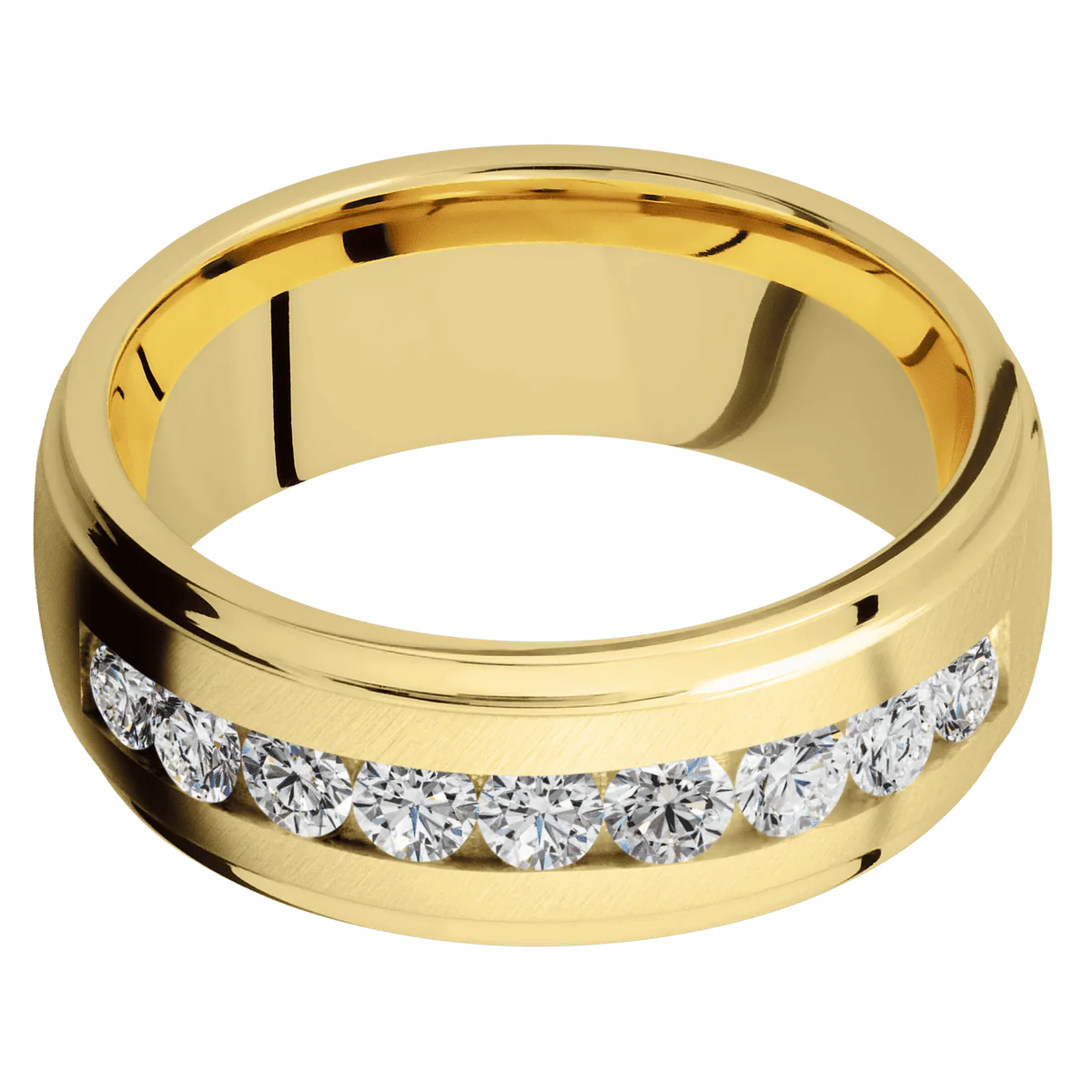 10K Yellow Gold + Anglesatin , Polish Finish - Image 3