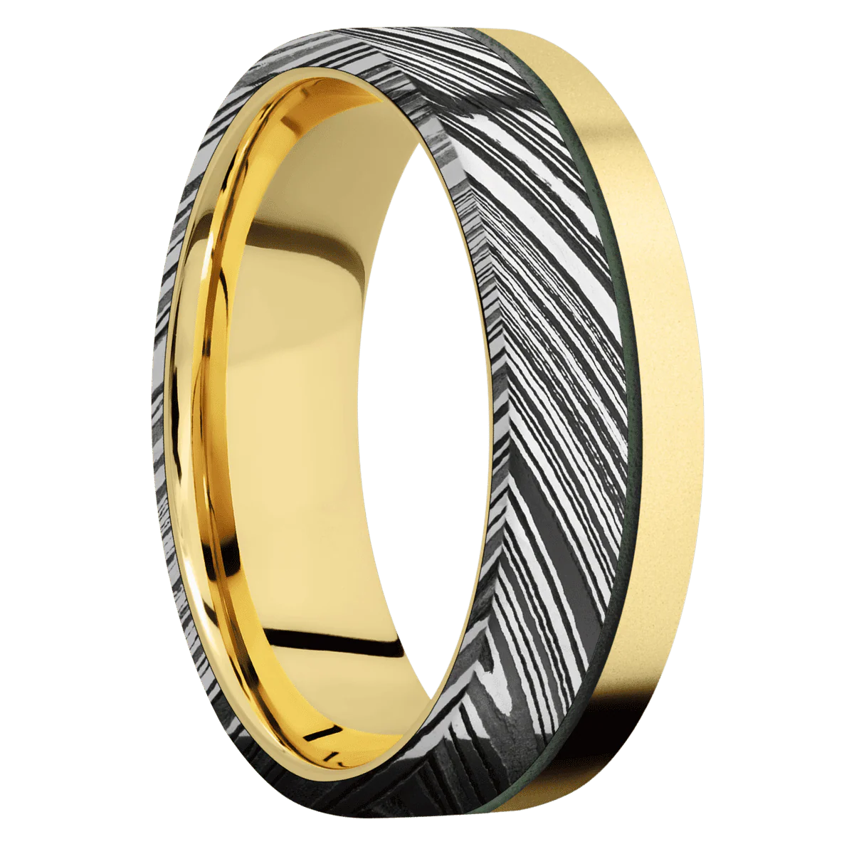 10K Yellow Gold + Bead Finish
