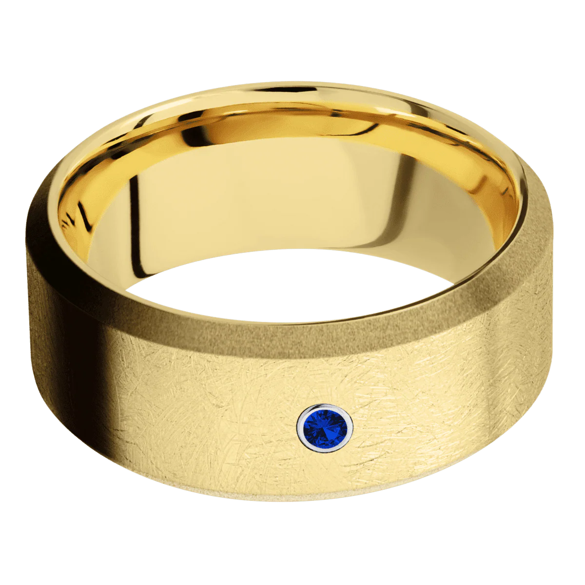 10K Yellow Gold + Distressed , Sand Finish - Image 3