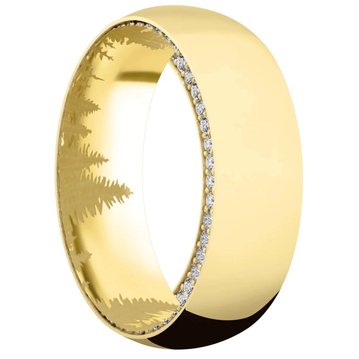 10K Yellow Gold + Polish Finish