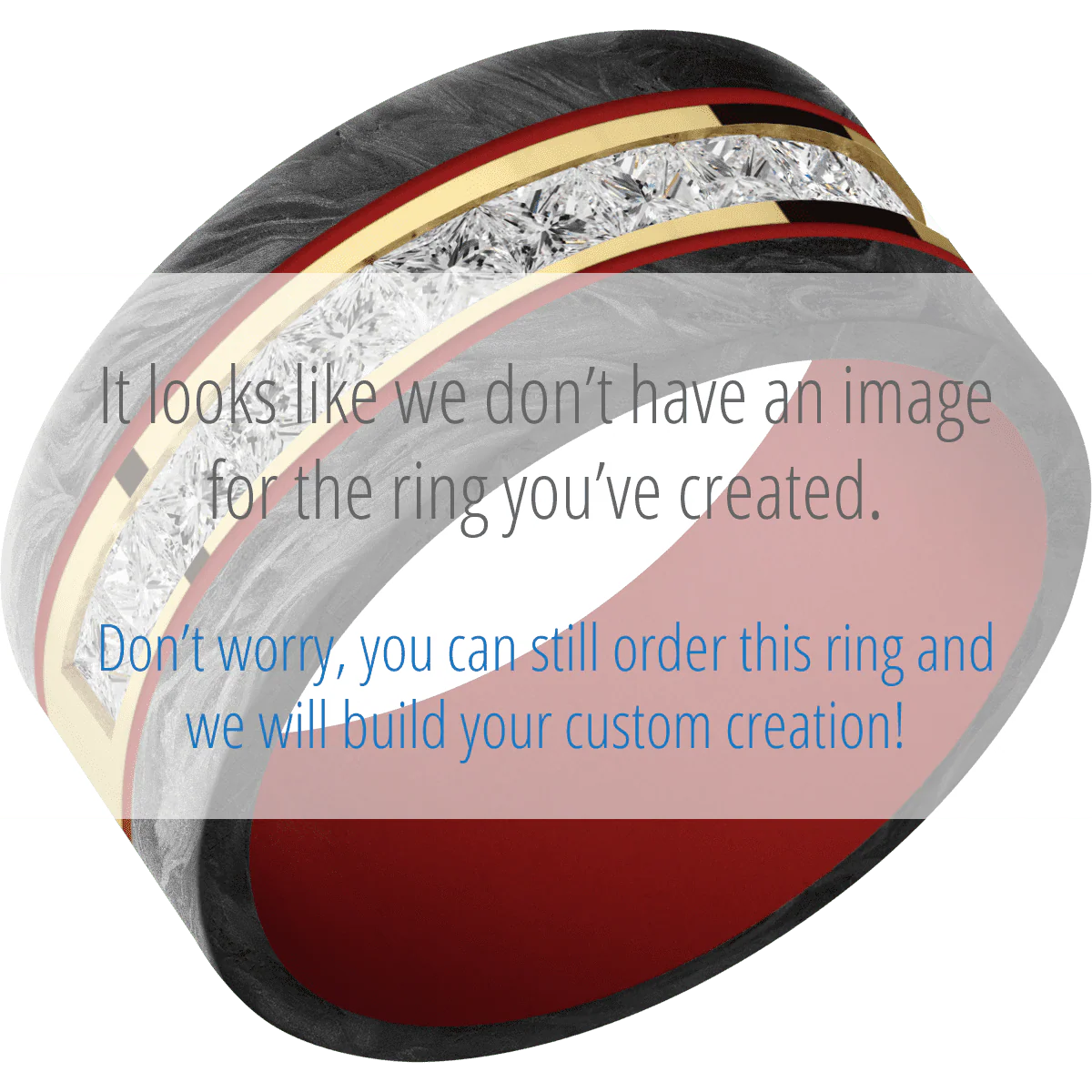 10K Yellow Gold + Polish Finish + USMC Red - Image 2