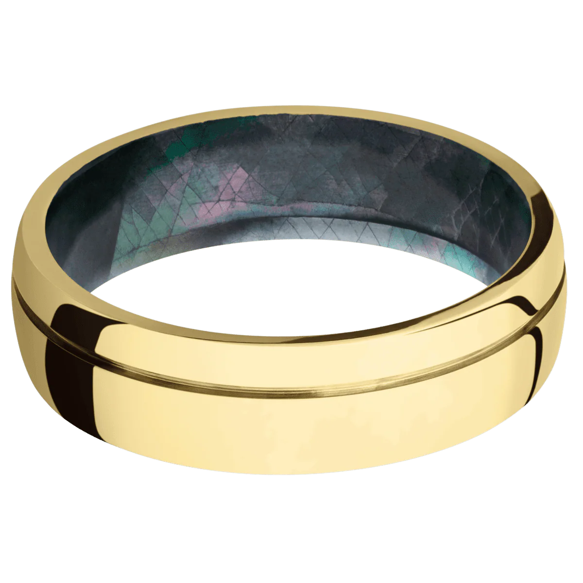 10K Yellow Gold + Polish , Polish Finish + Black Mother of Pearl - Image 3