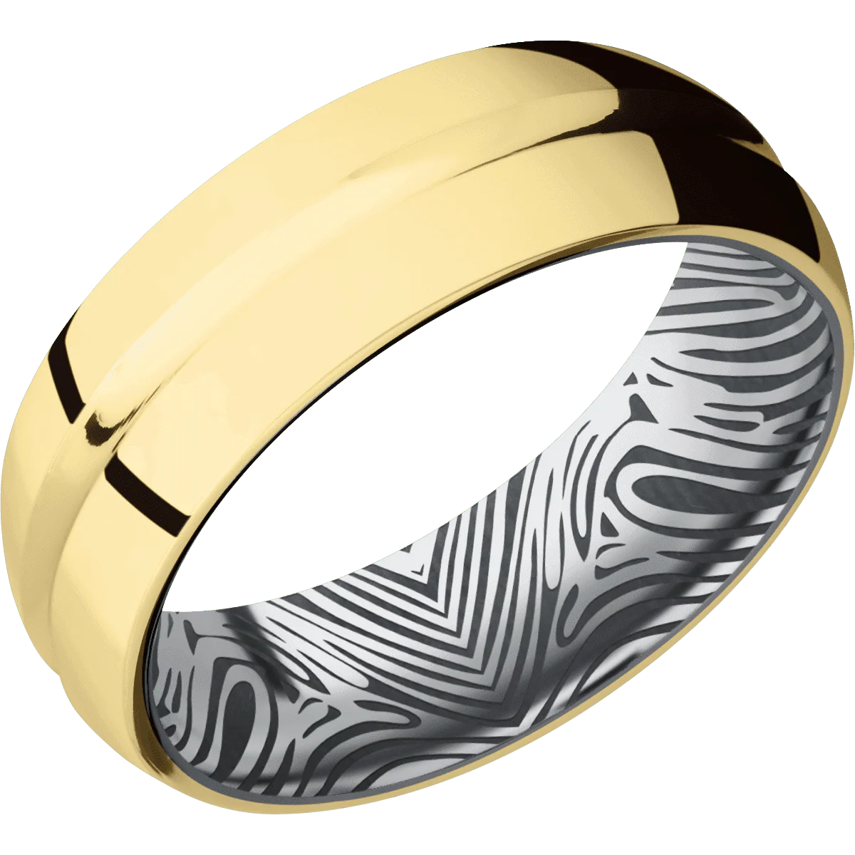 10K Yellow Gold + Polish , Polish Finish + Tantalum - Image 2
