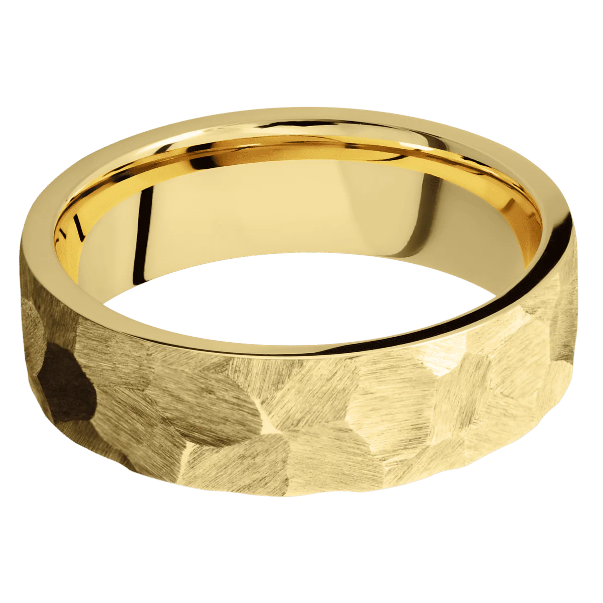 10K Yellow Gold + Rock Finish - Image 3