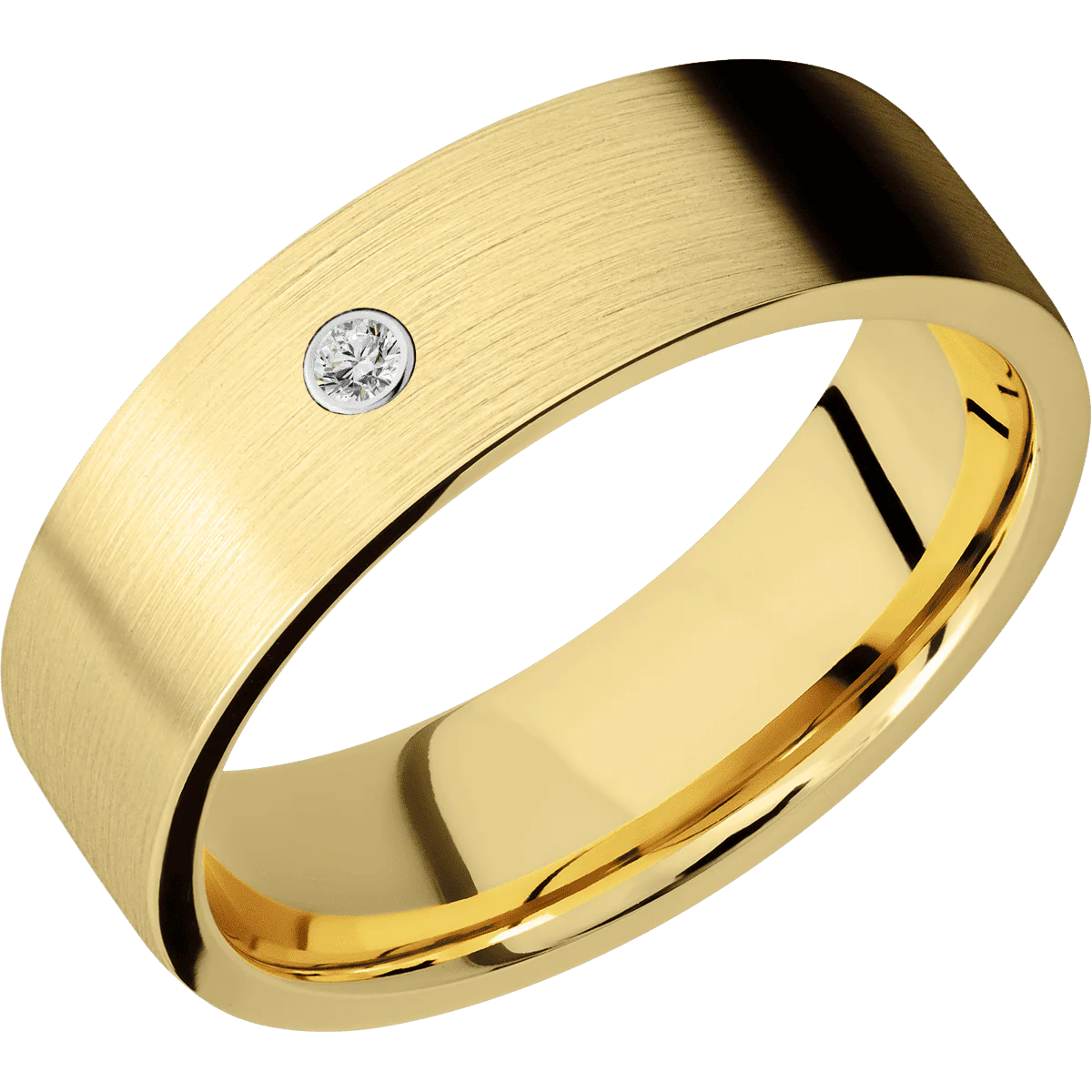 10K Yellow Gold + Satin Finish - Image 2