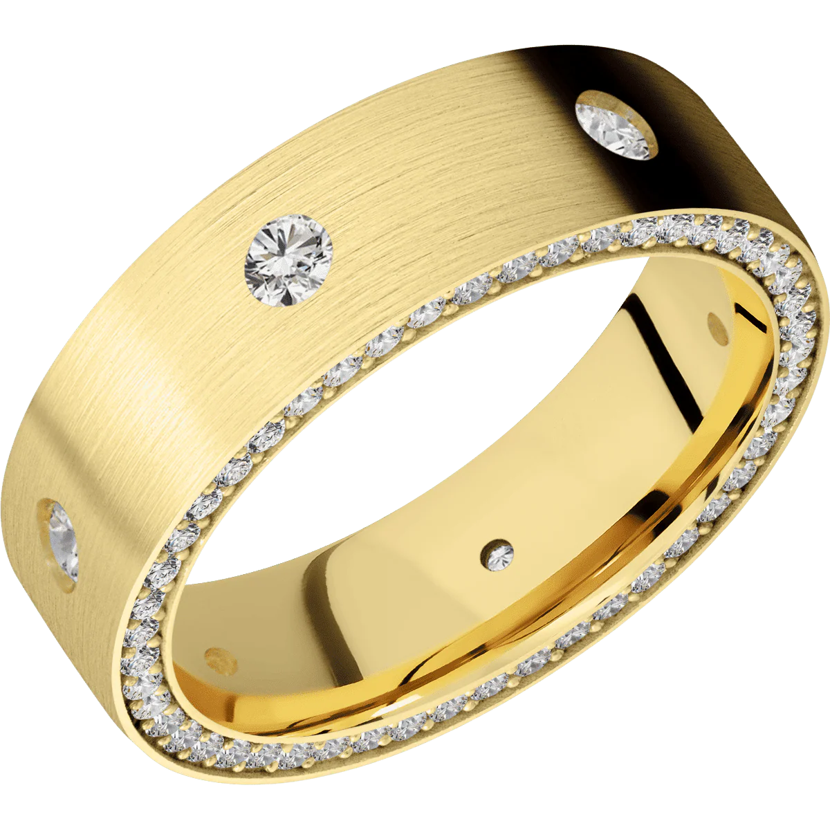 10K Yellow Gold + Satin Finish - Image 2