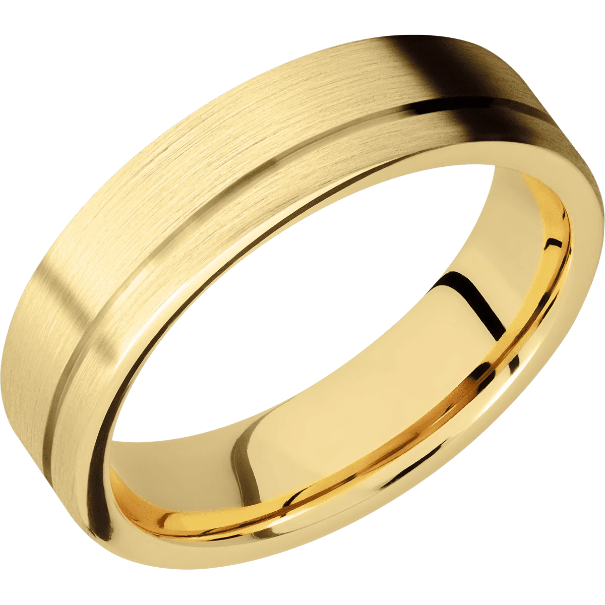 10K Yellow Gold + Satin , Satin Finish - Image 2