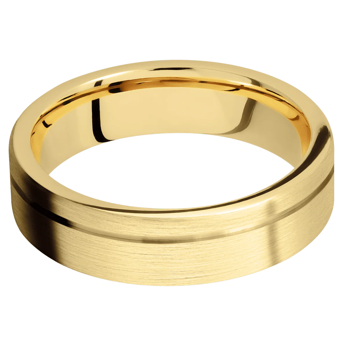 10K Yellow Gold + Satin , Satin Finish - Image 3