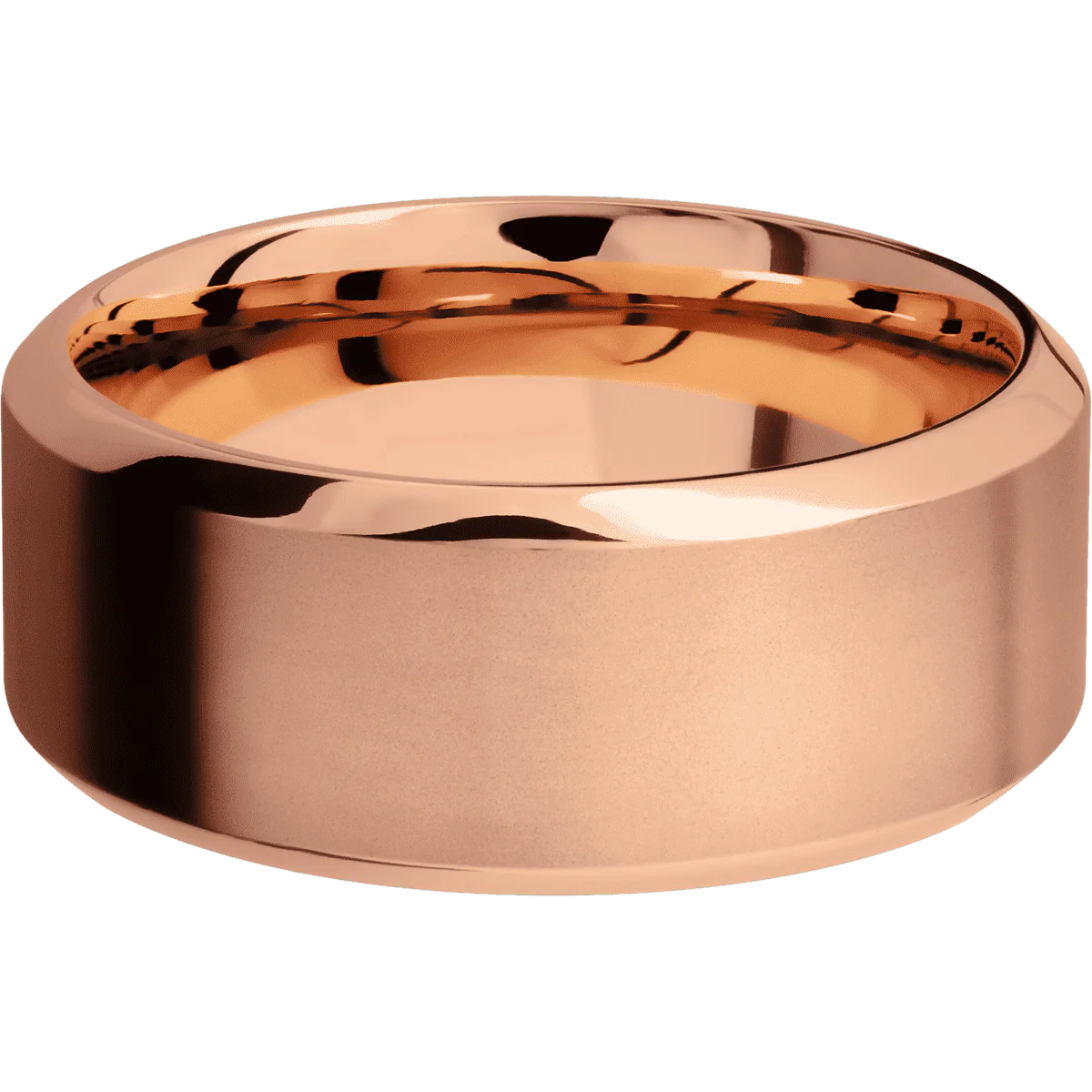 14K Rose Gold + Bead , Polish Finish - Image 3