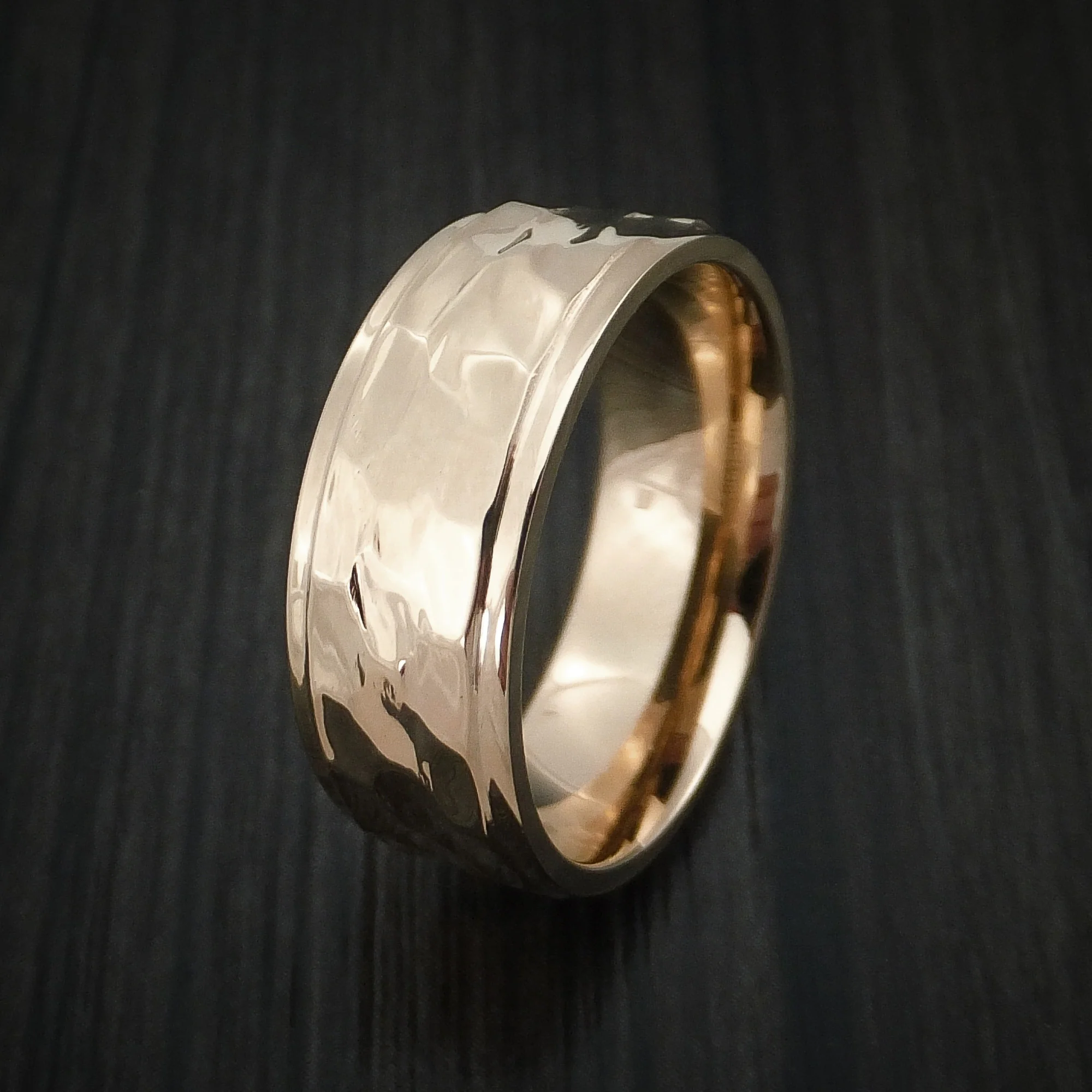 Rose Gold Classic Style Wedding Men's Band Custom Made - Image 4
