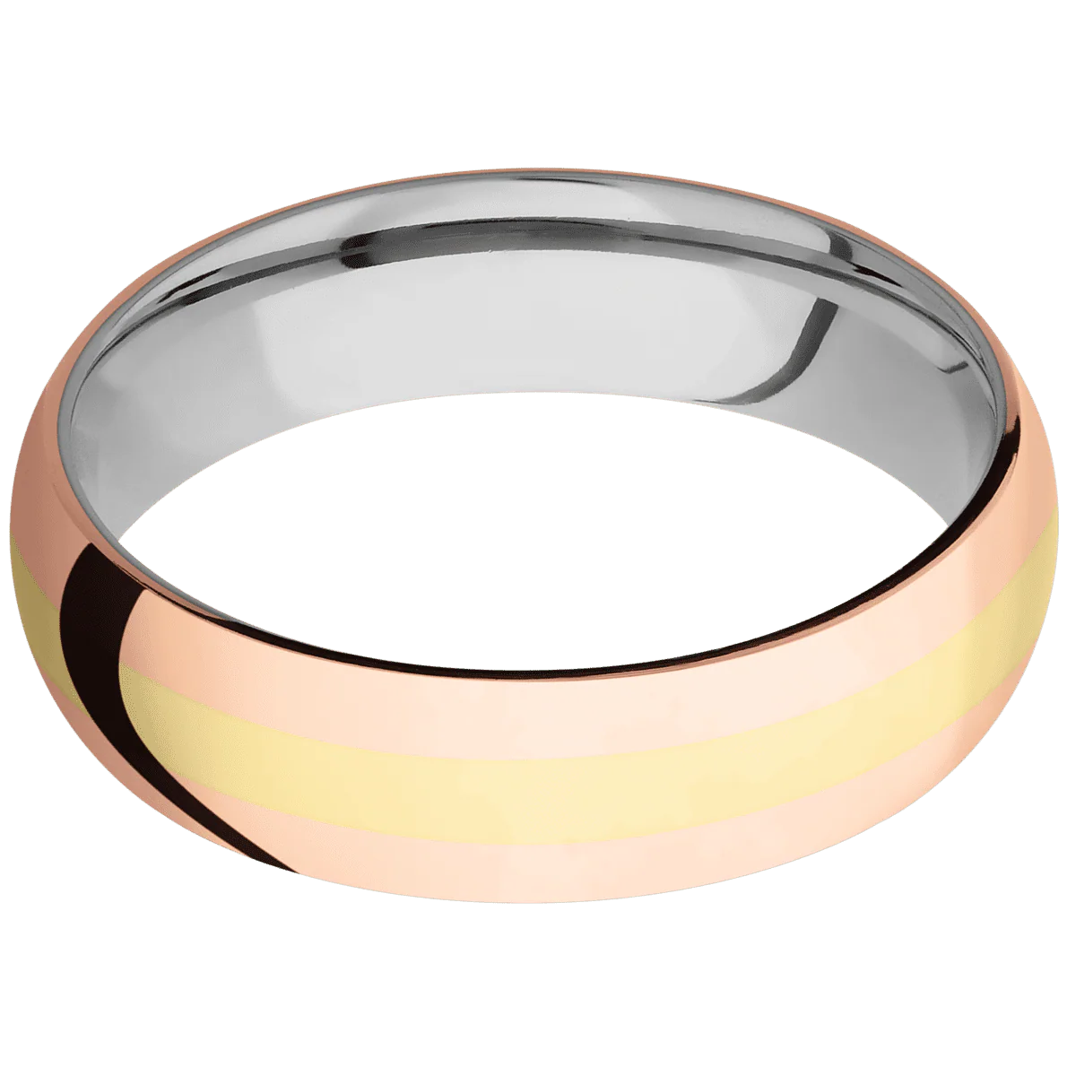 14K Rose Gold + Polish Finish + Titanium - Image 3