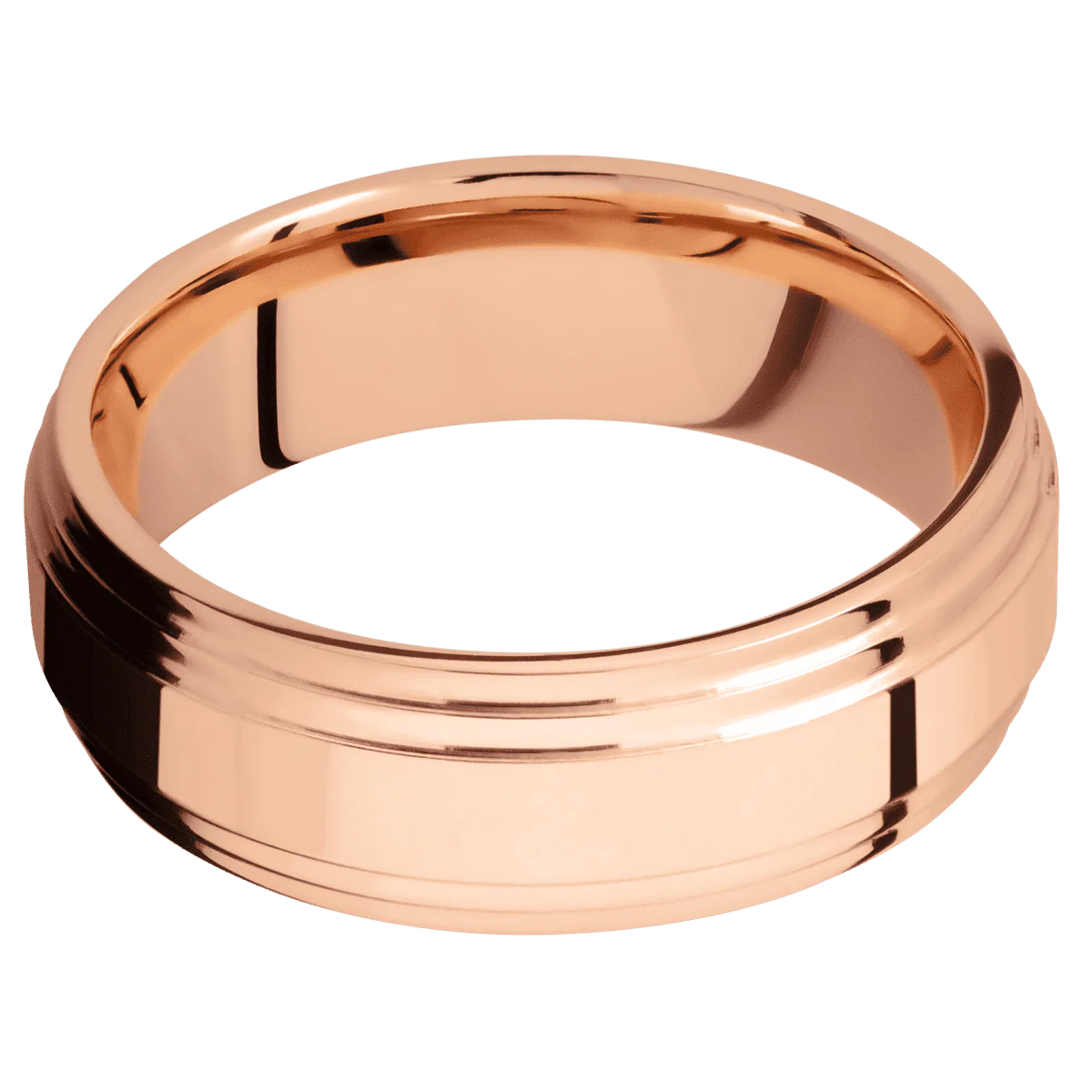 14K Rose Gold + Polish , Polish Finish - Image 3