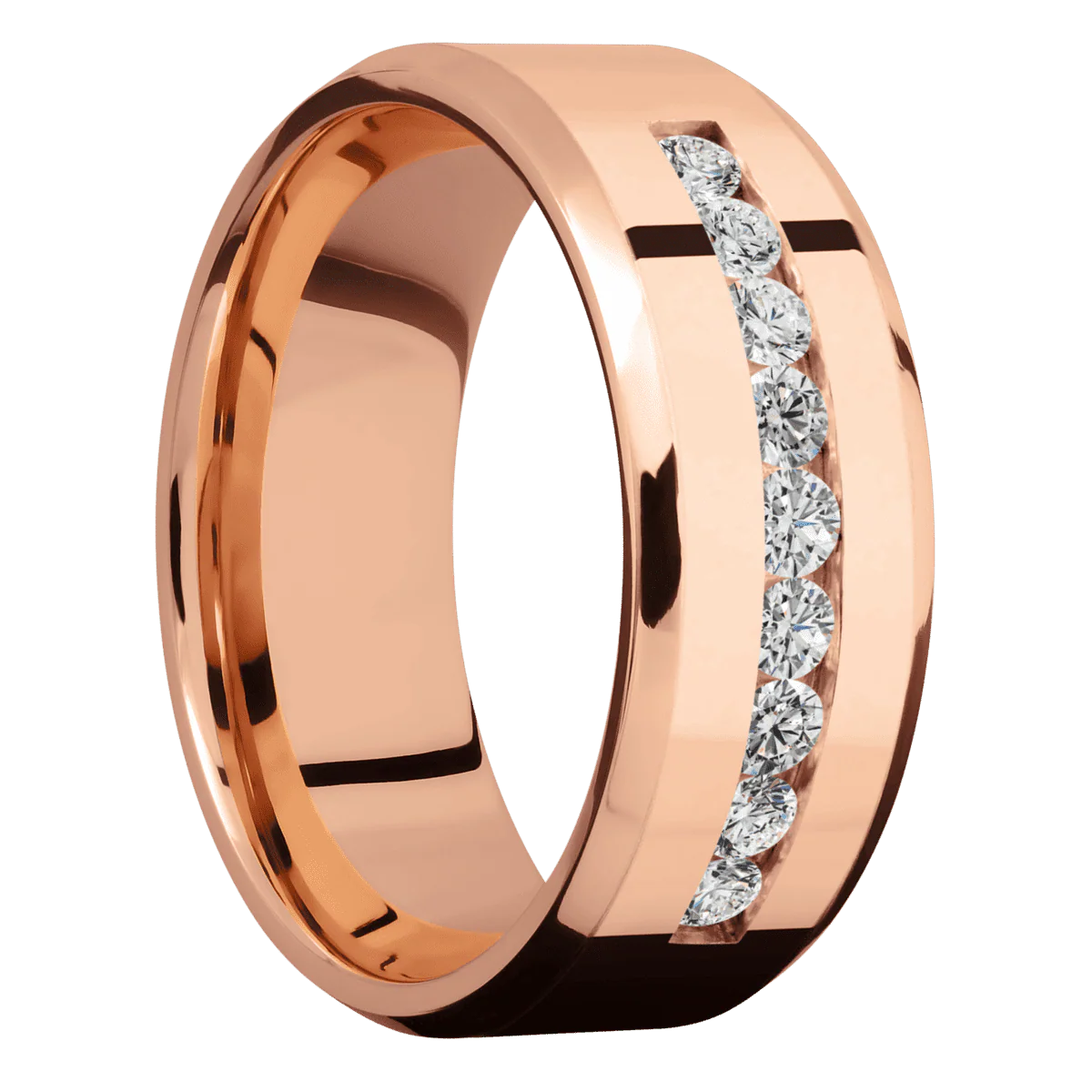14K Rose Gold + Polish , Polish Finish
