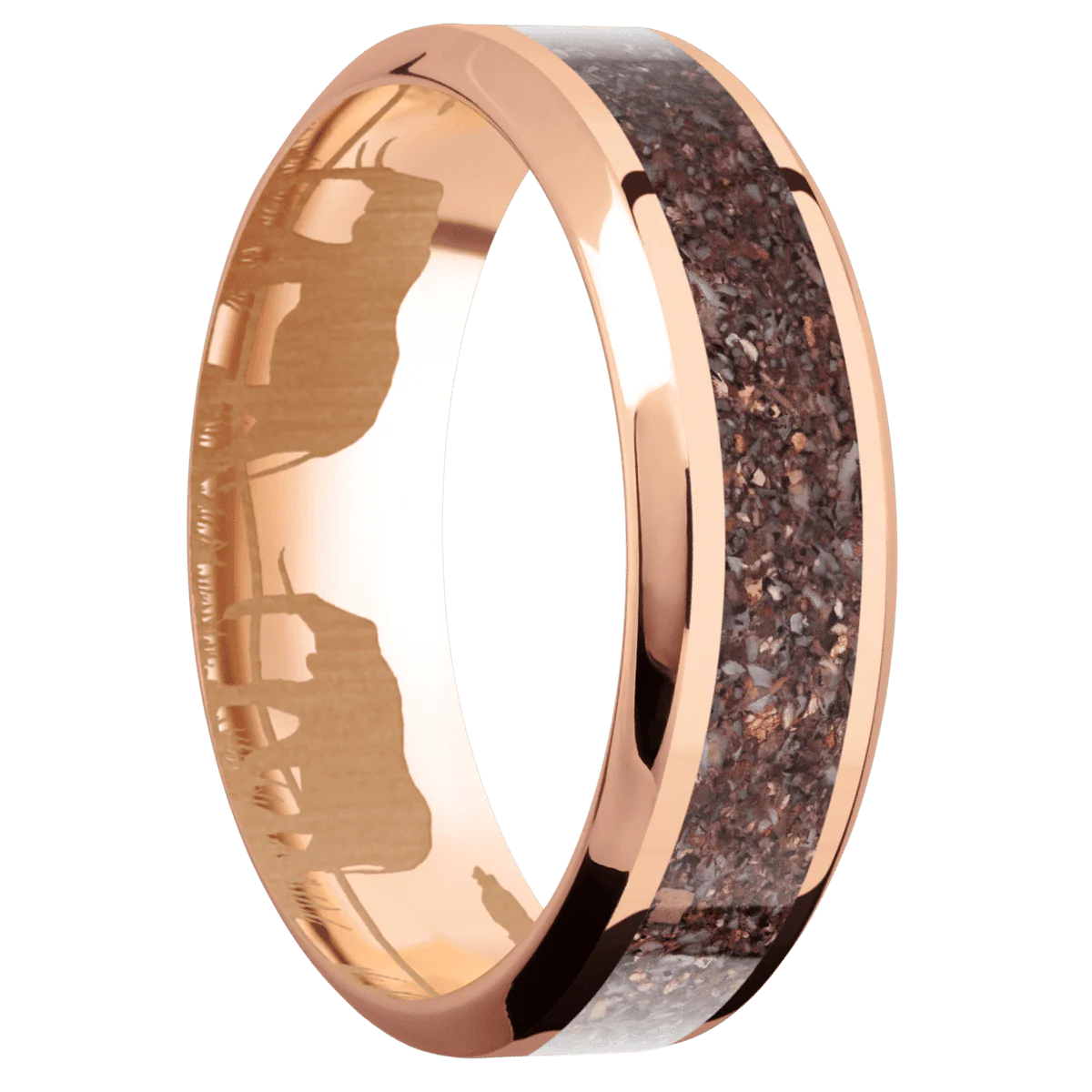 14K Rose Gold + Polish , Polish Finish