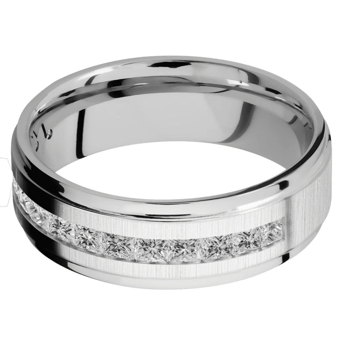14K White Gold + Crosssatin , Polish Finish - Image 3