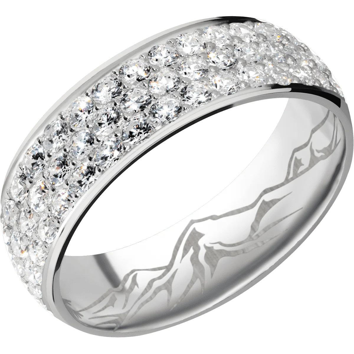 14K White Gold + Polish Finish - Image 2