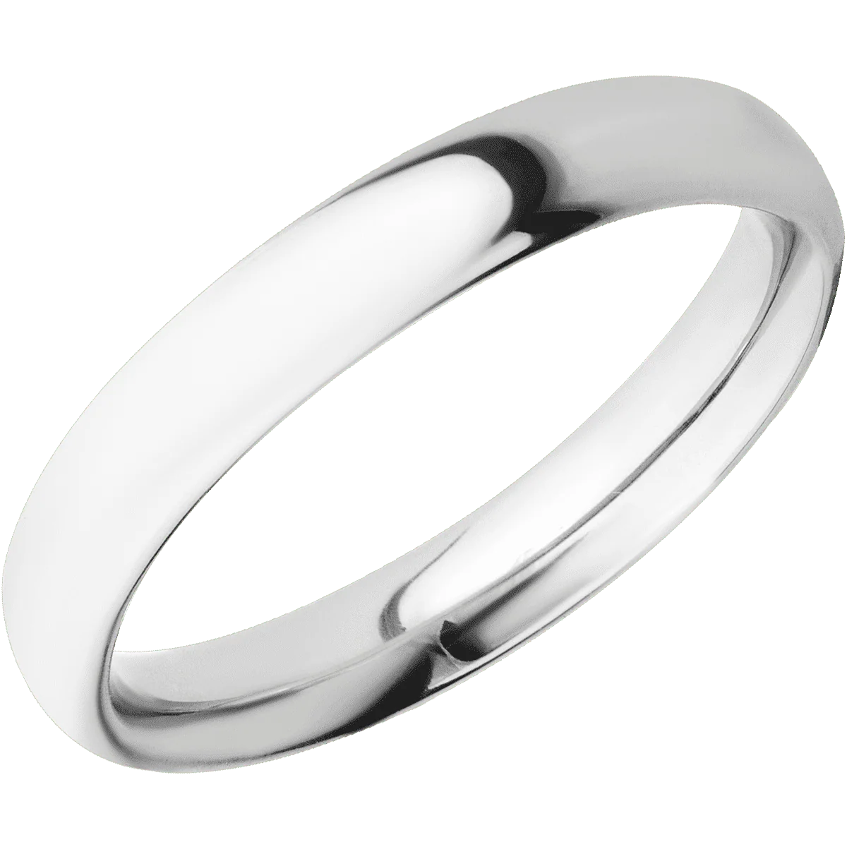 14K White Gold + Polish Finish - Image 2