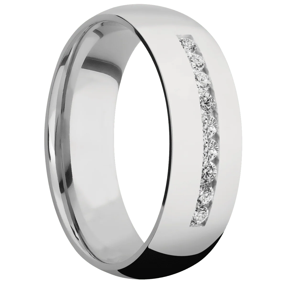 14K White Gold + Polish Finish