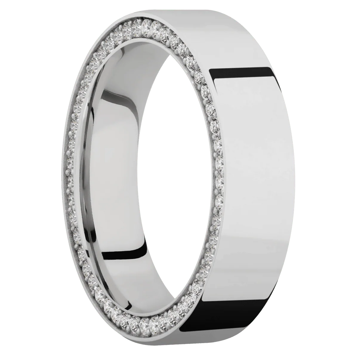 14K White Gold + Polish Finish