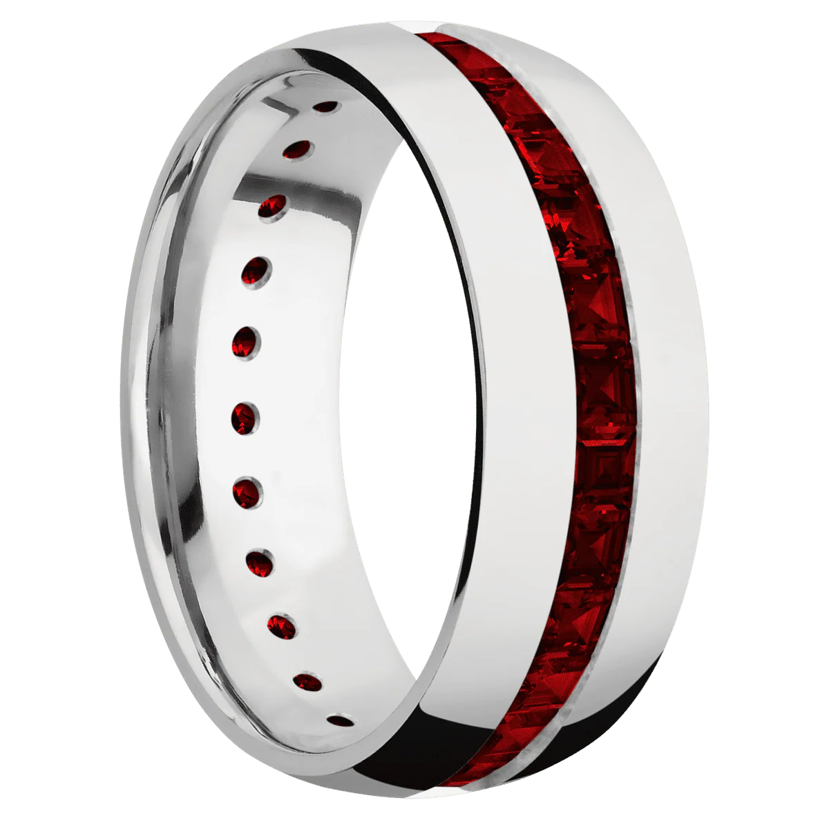 14K White Gold + Polish Finish