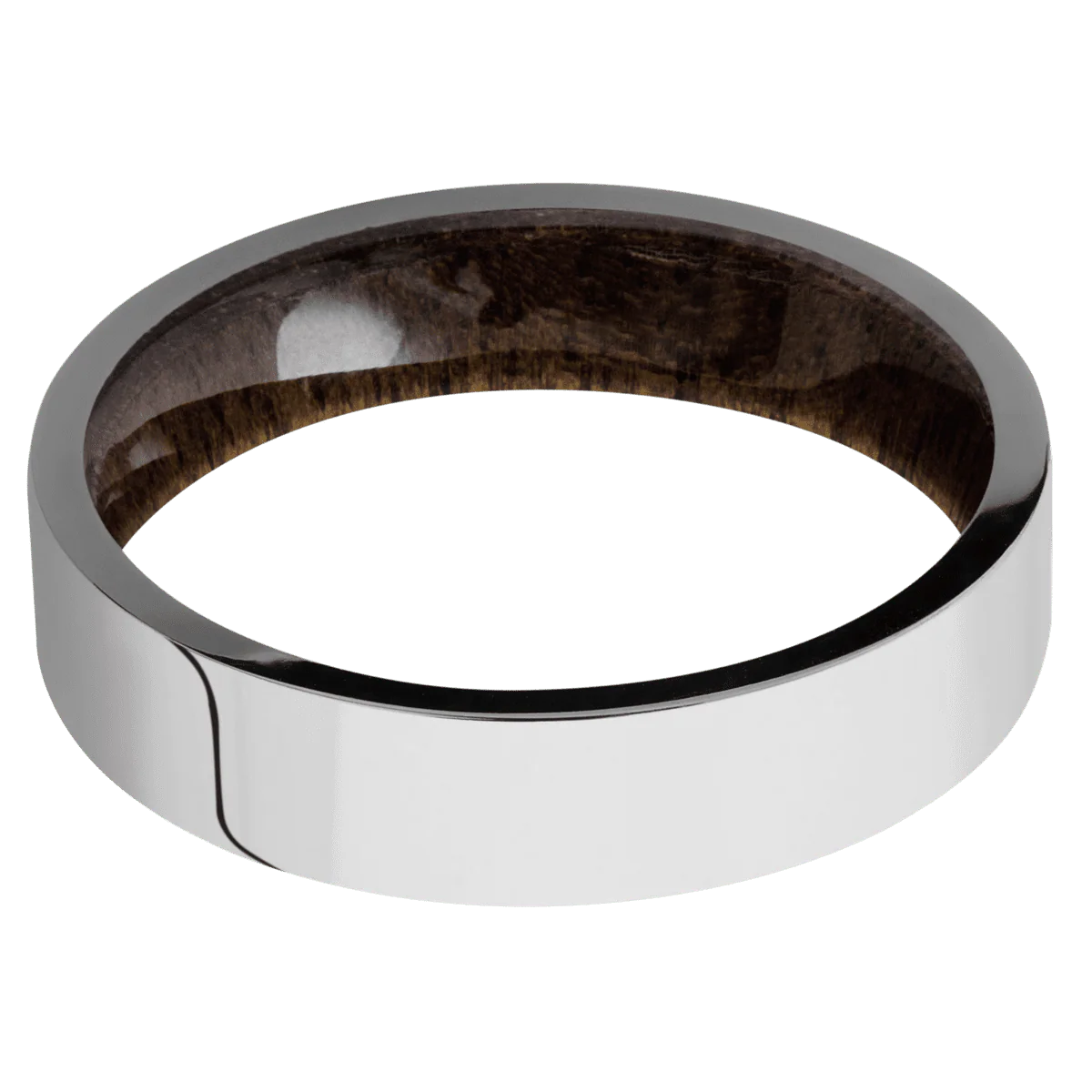 14K White Gold + Polish Finish + Walnut - Image 3