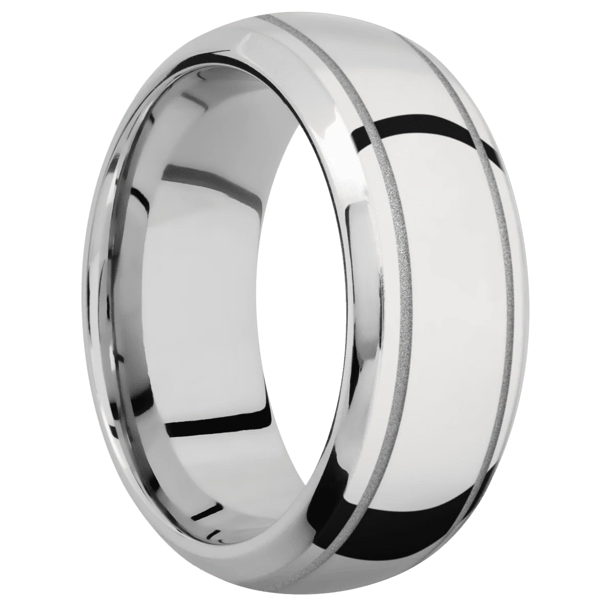 14K White Gold + Polish , Polish Finish
