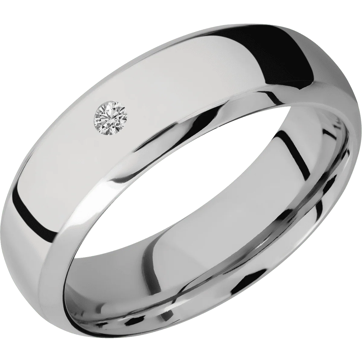 14K White Gold + Polish , Polish Finish - Image 2