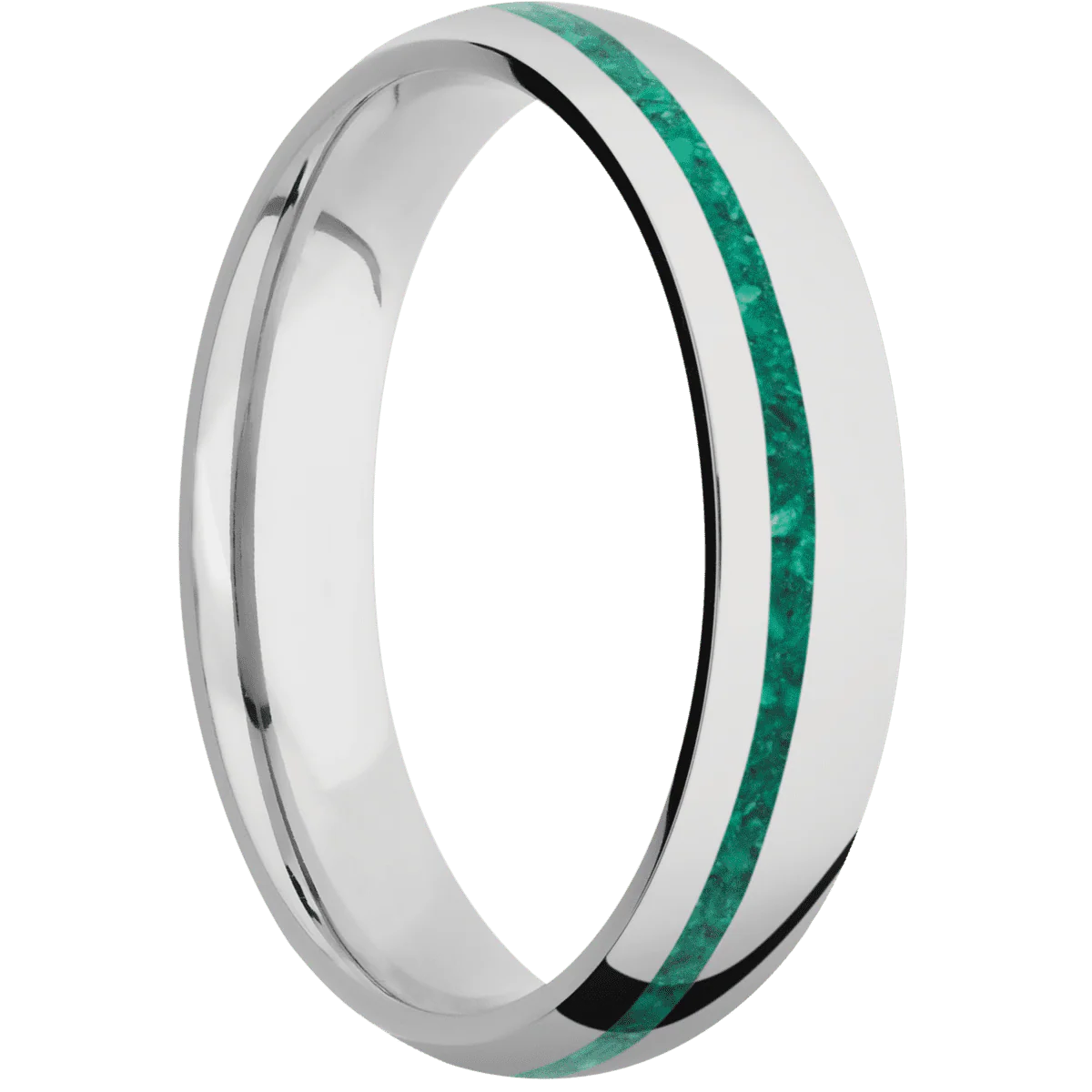 14K White Gold + Polish , Polish Finish