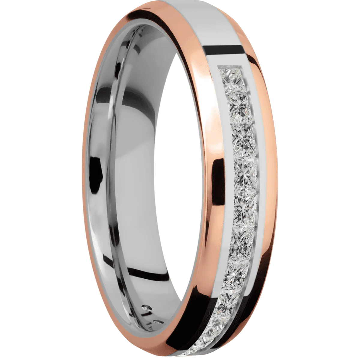 14K White Gold + Polish , Polish Finish