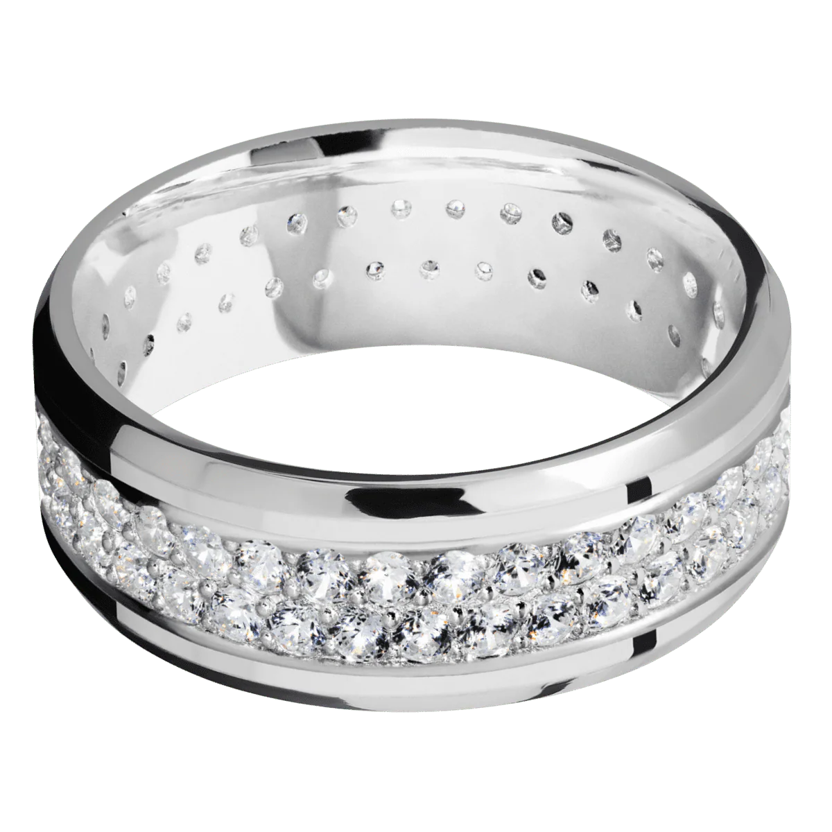 14K White Gold + Polish , Polish Finish - Image 3