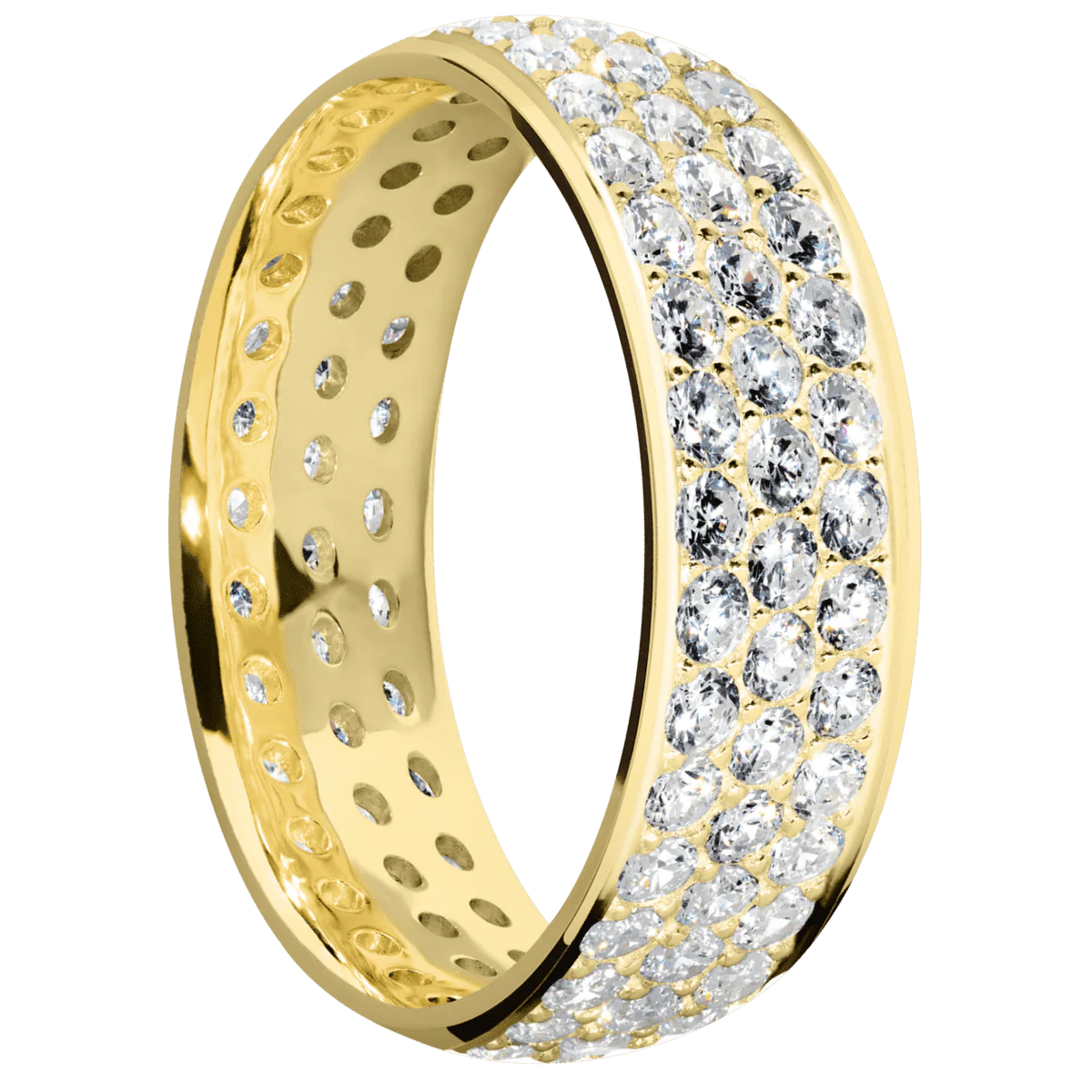 14K Yellow Gold + Polish Finish