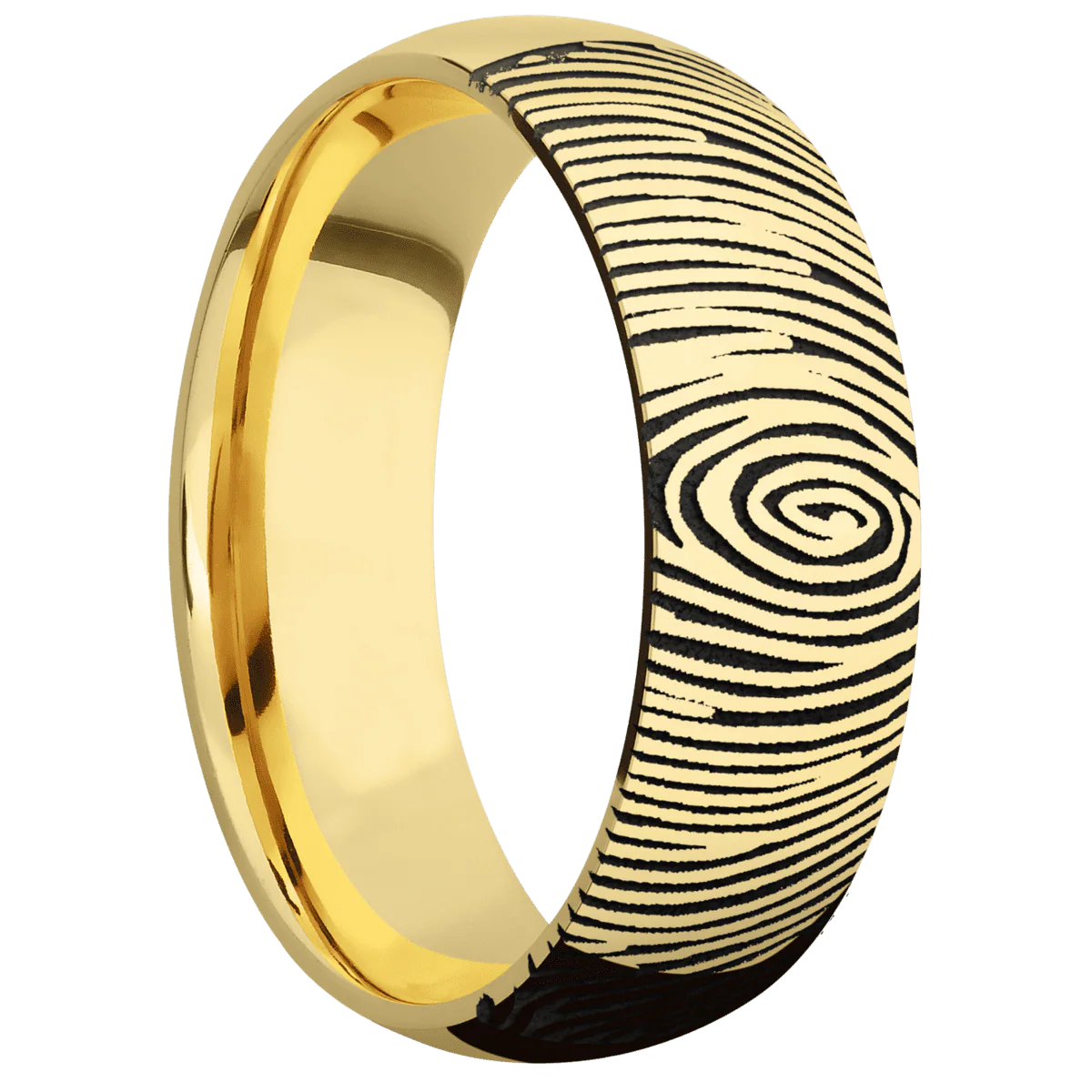 14K Yellow Gold + Polish Finish
