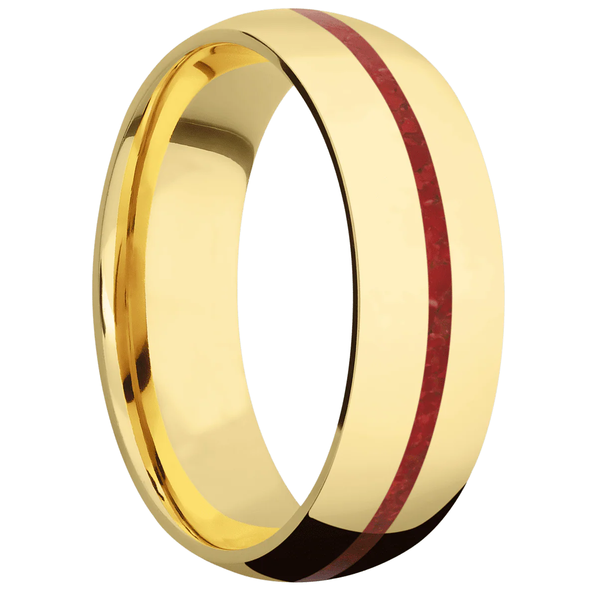 14K Yellow Gold + Polish Finish