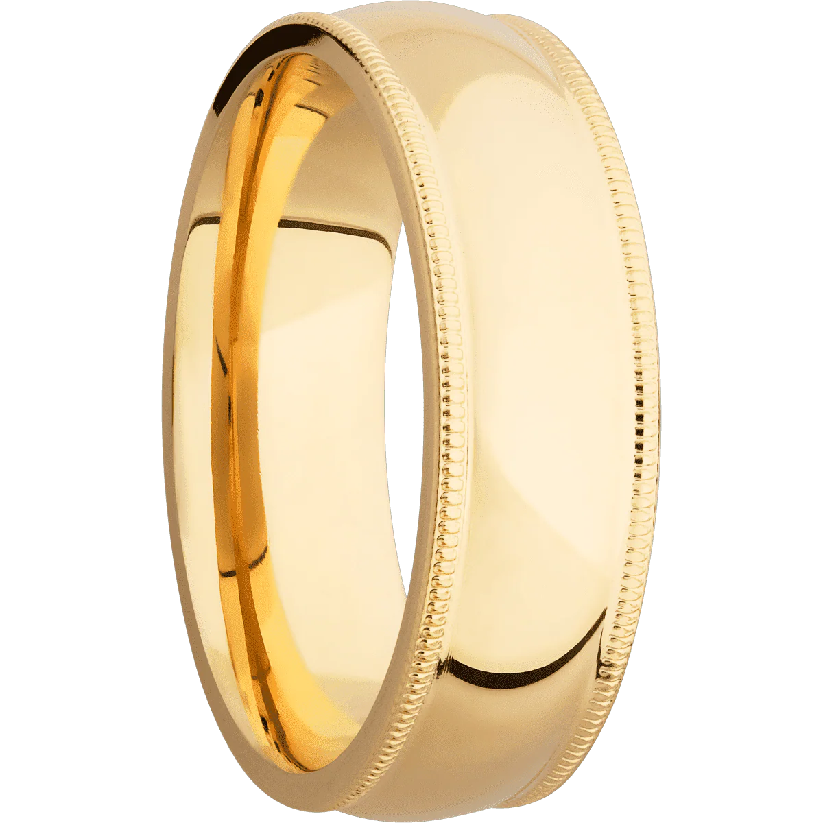 14K Yellow Gold + Polish Finish