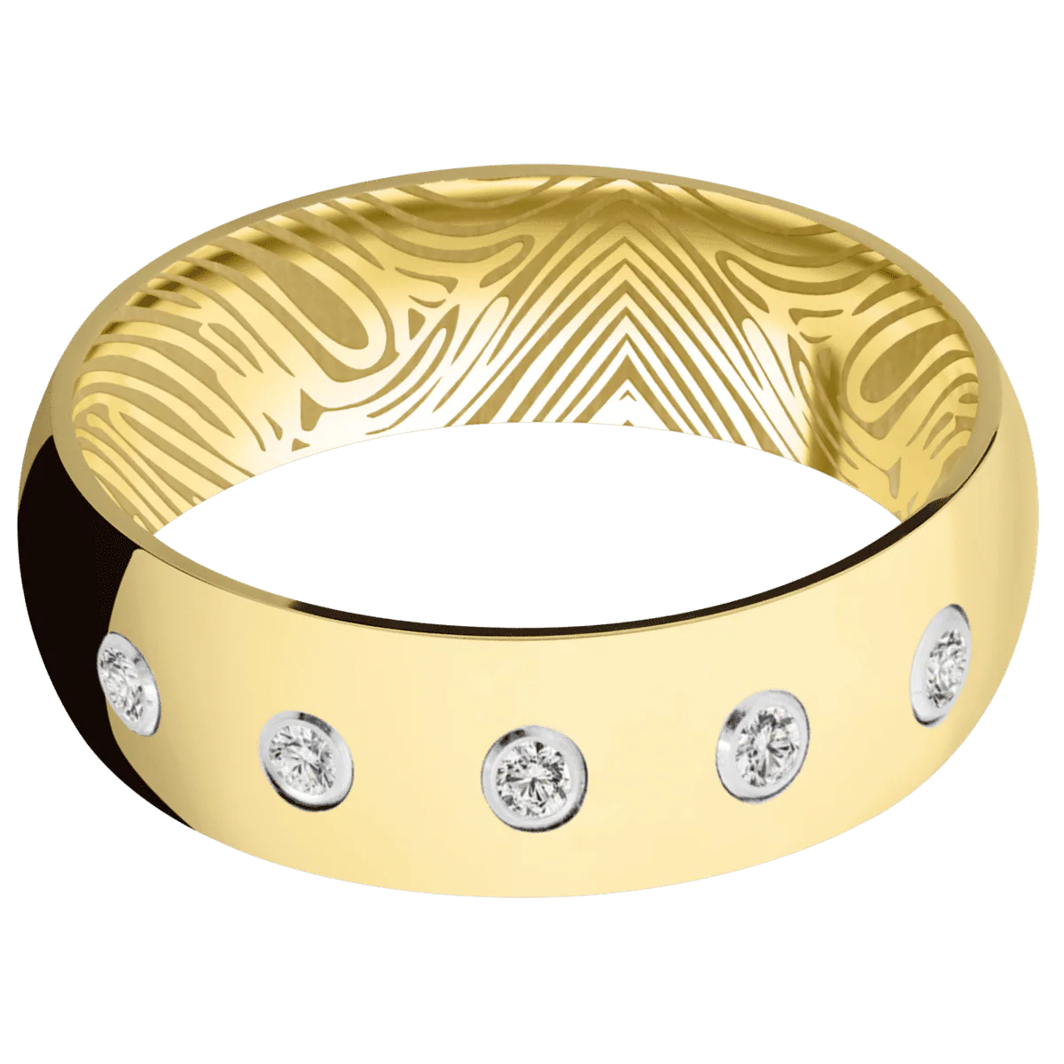 14K Yellow Gold + Polish Finish - Image 3