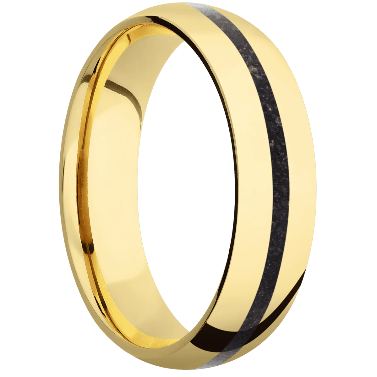 14K Yellow Gold + Polish Finish