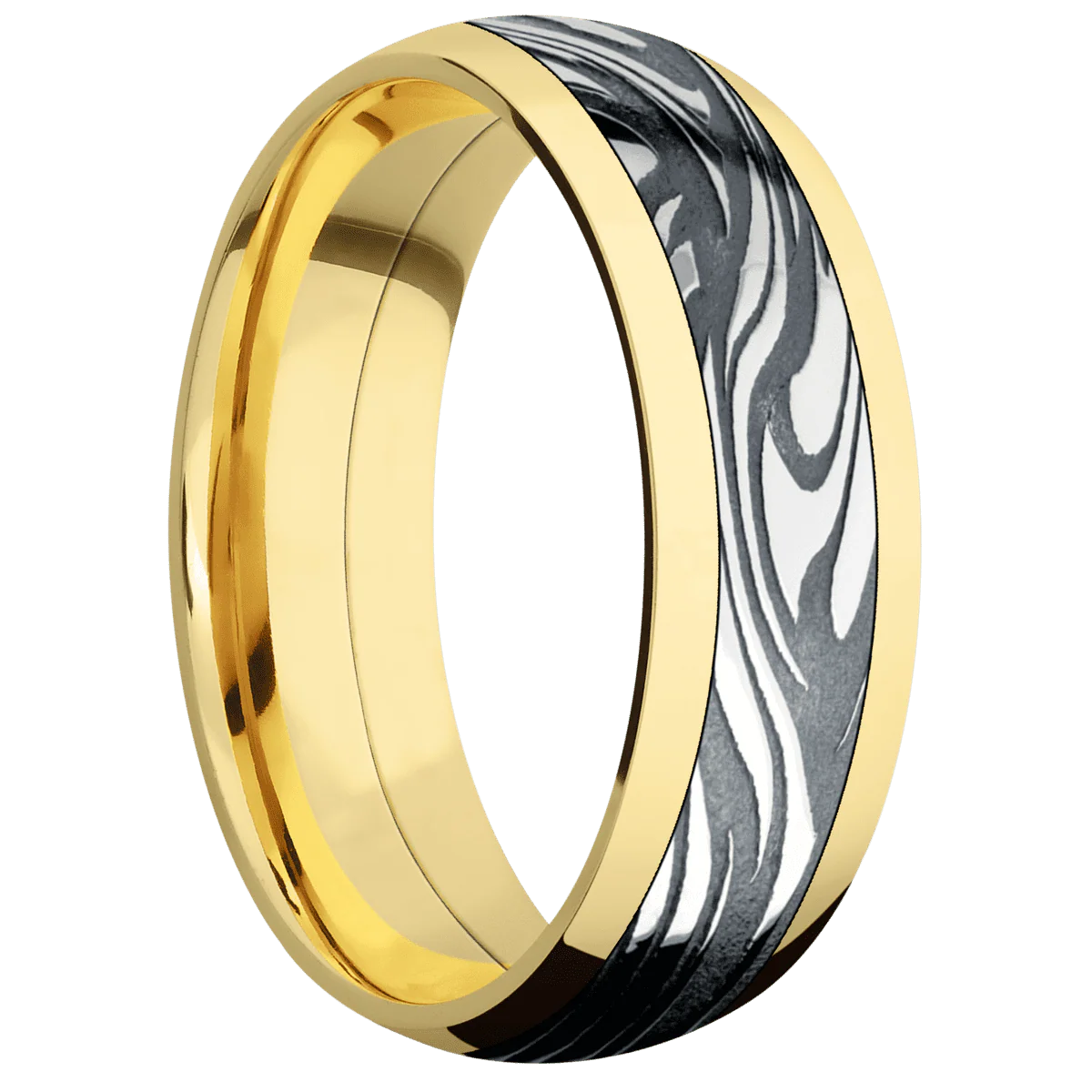 14K Yellow Gold + Polish Finish