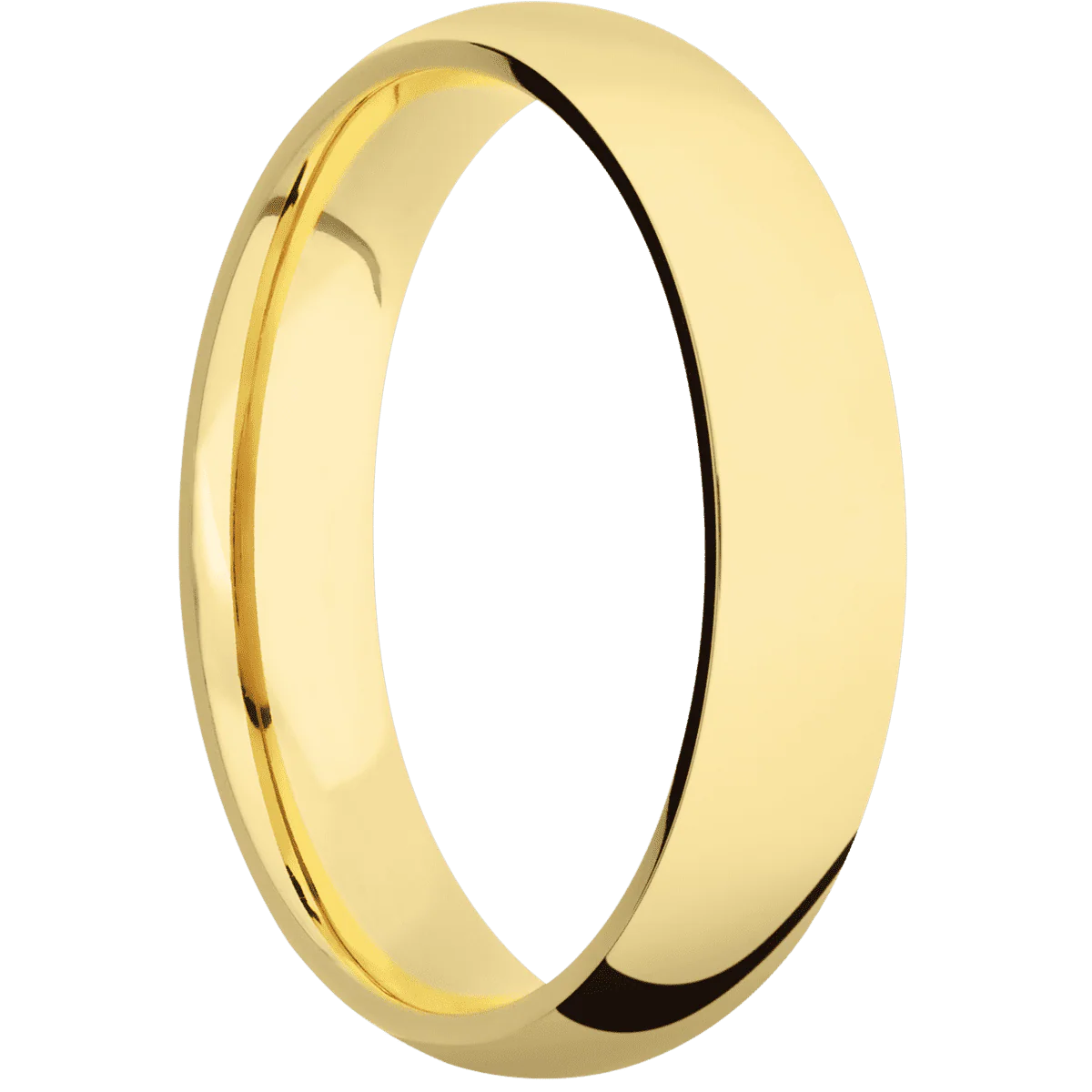 14K Yellow Gold + Polish Finish