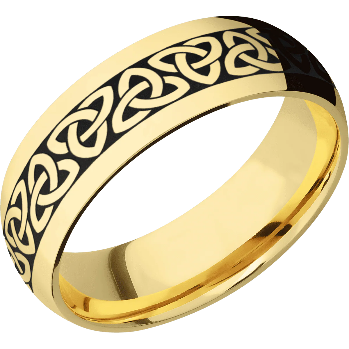 14K Yellow Gold + Polish Finish - Image 2