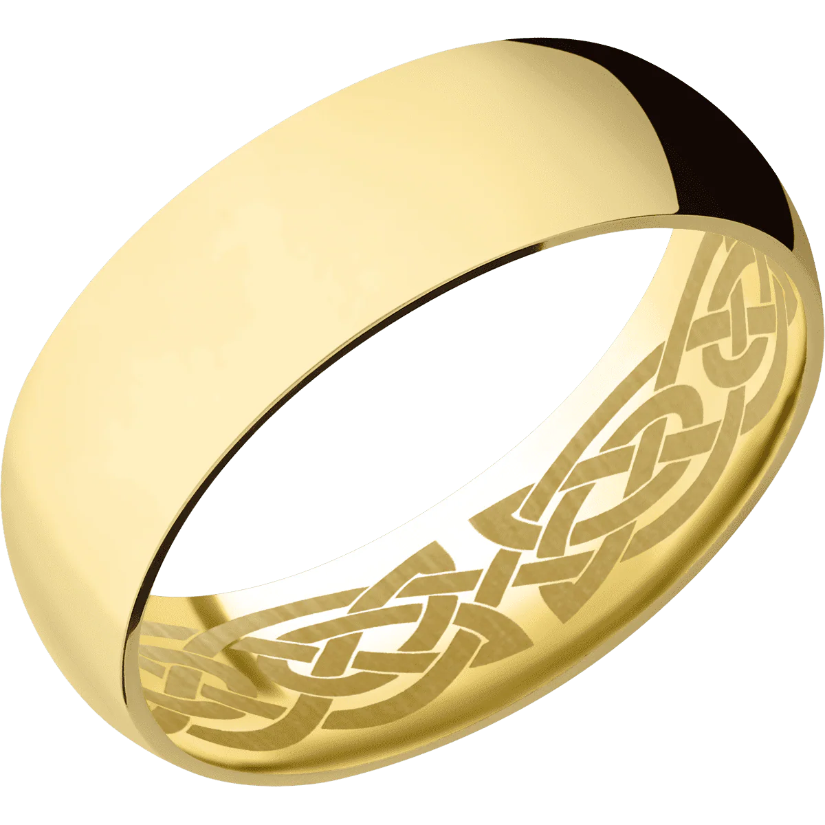 14K Yellow Gold + Polish Finish - Image 2