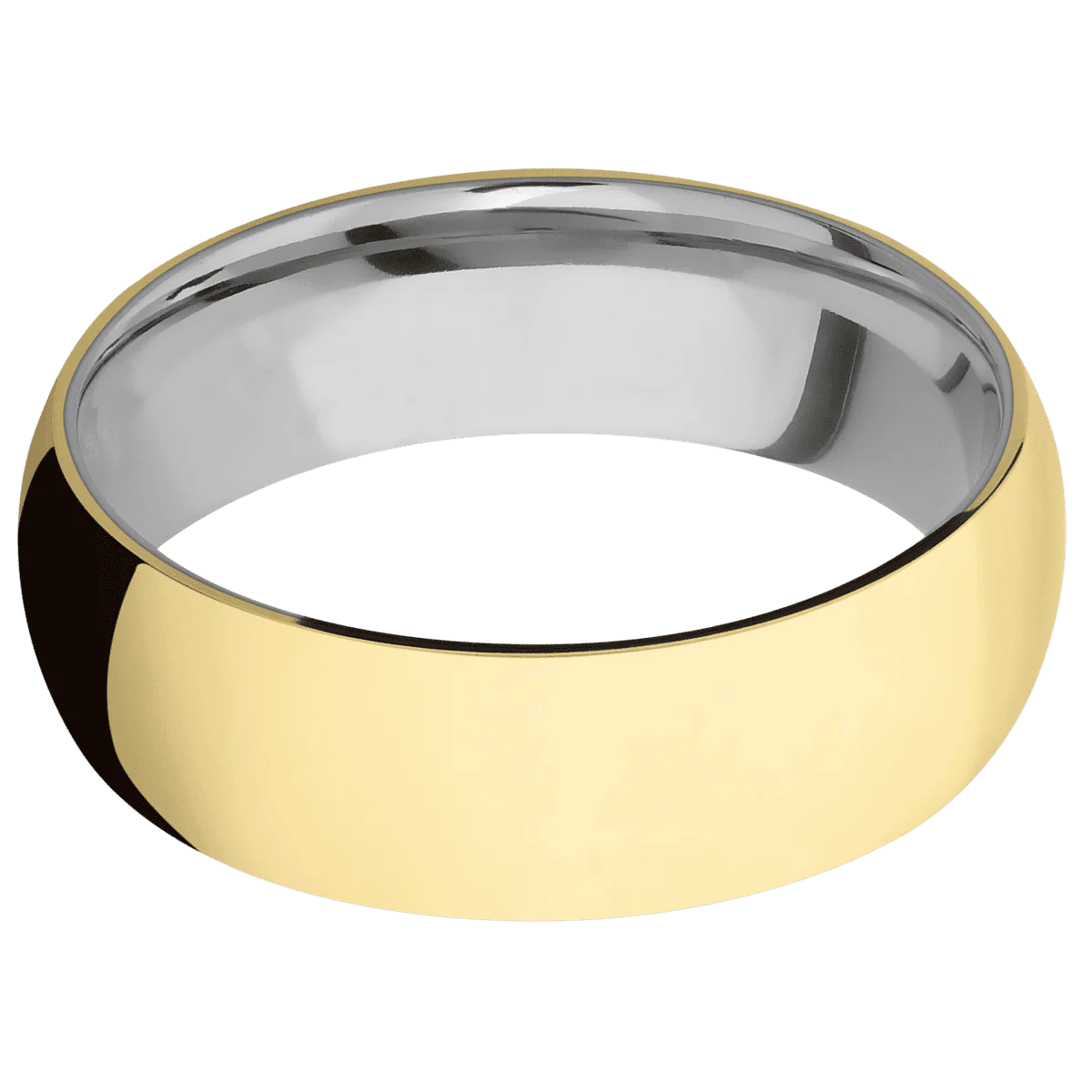 14K Yellow Gold + Polish Finish + Titanium - Image 3