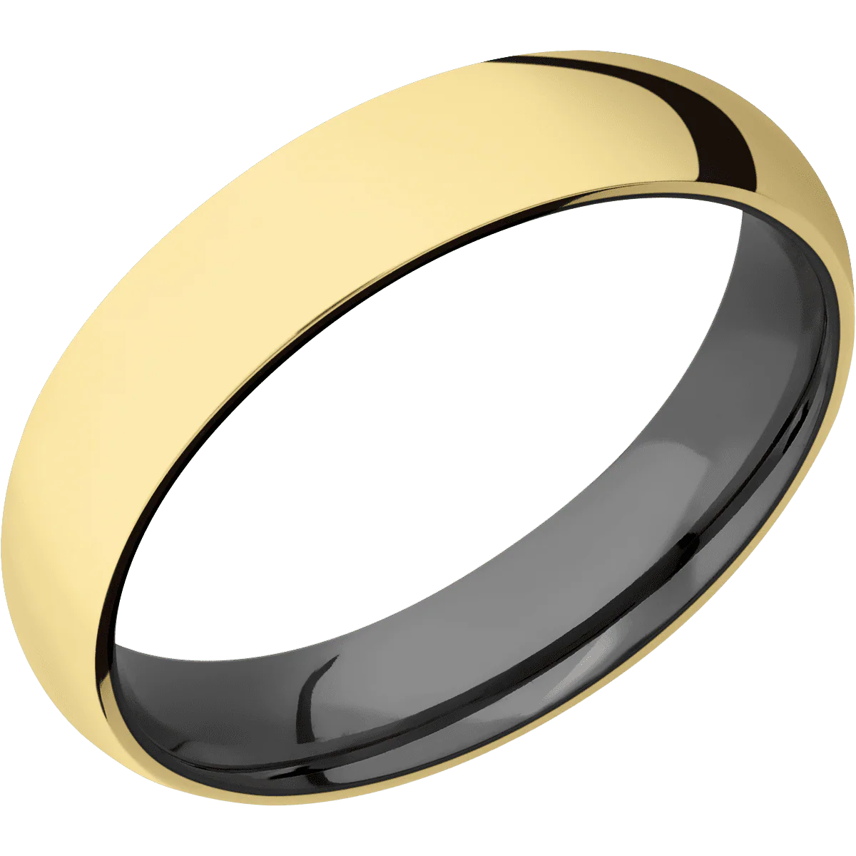 14K Yellow Gold + Polish Finish + Zirconium - Image 2