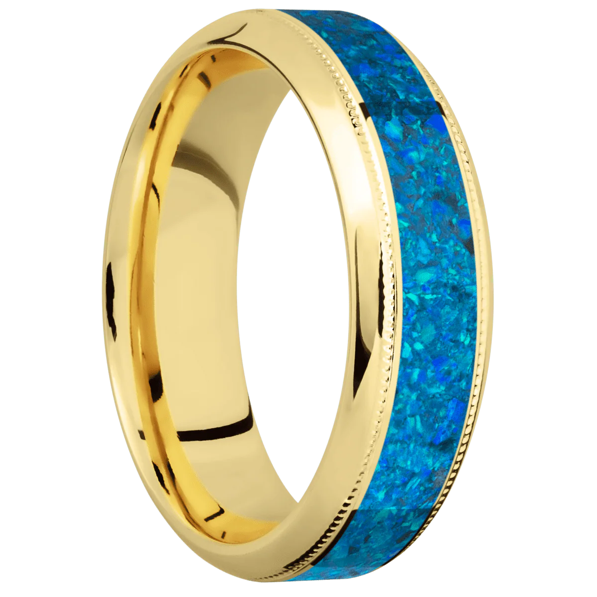 14K Yellow Gold + Polish , Polish Finish